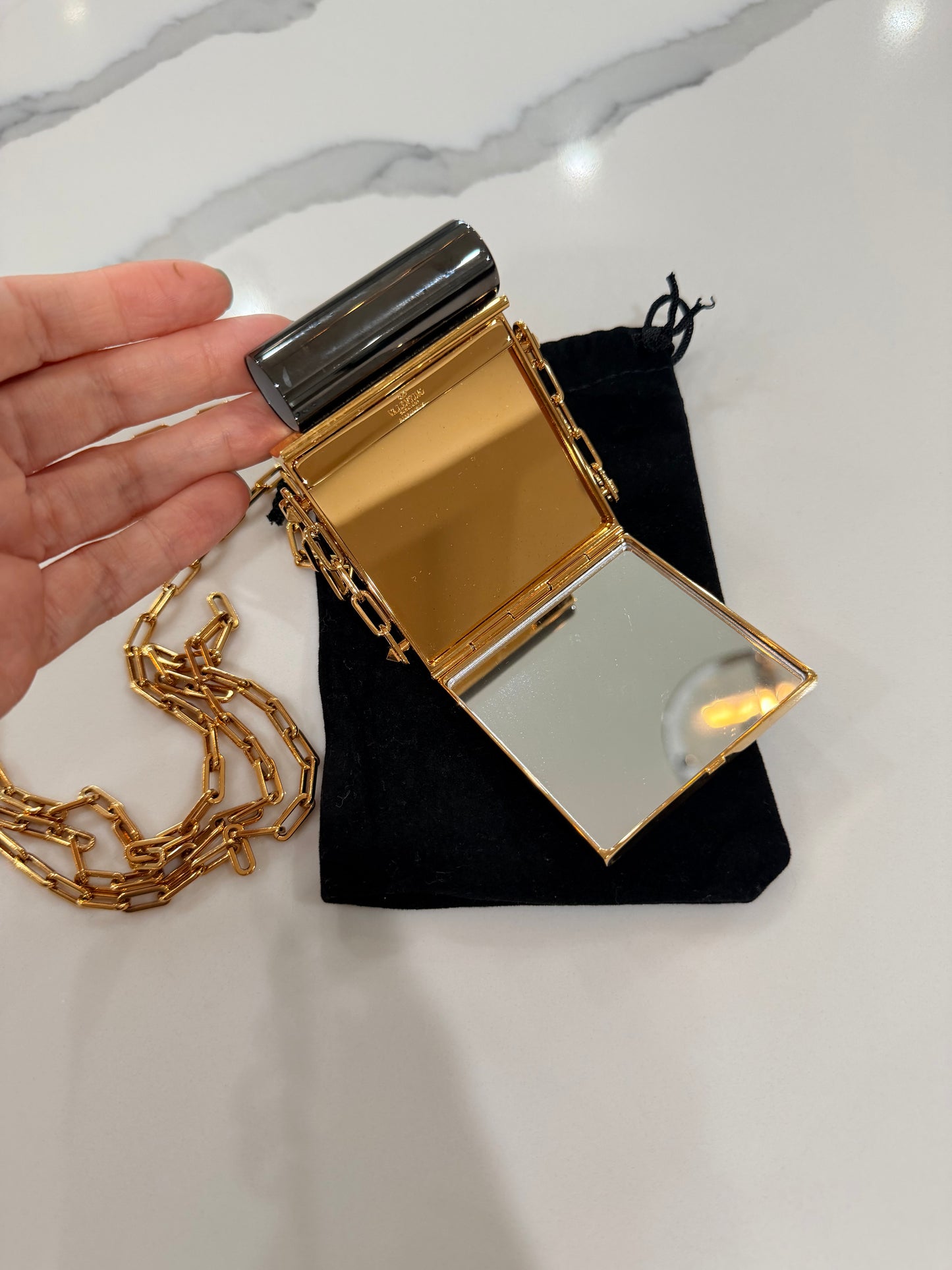 Valentino crossbody compact mirror