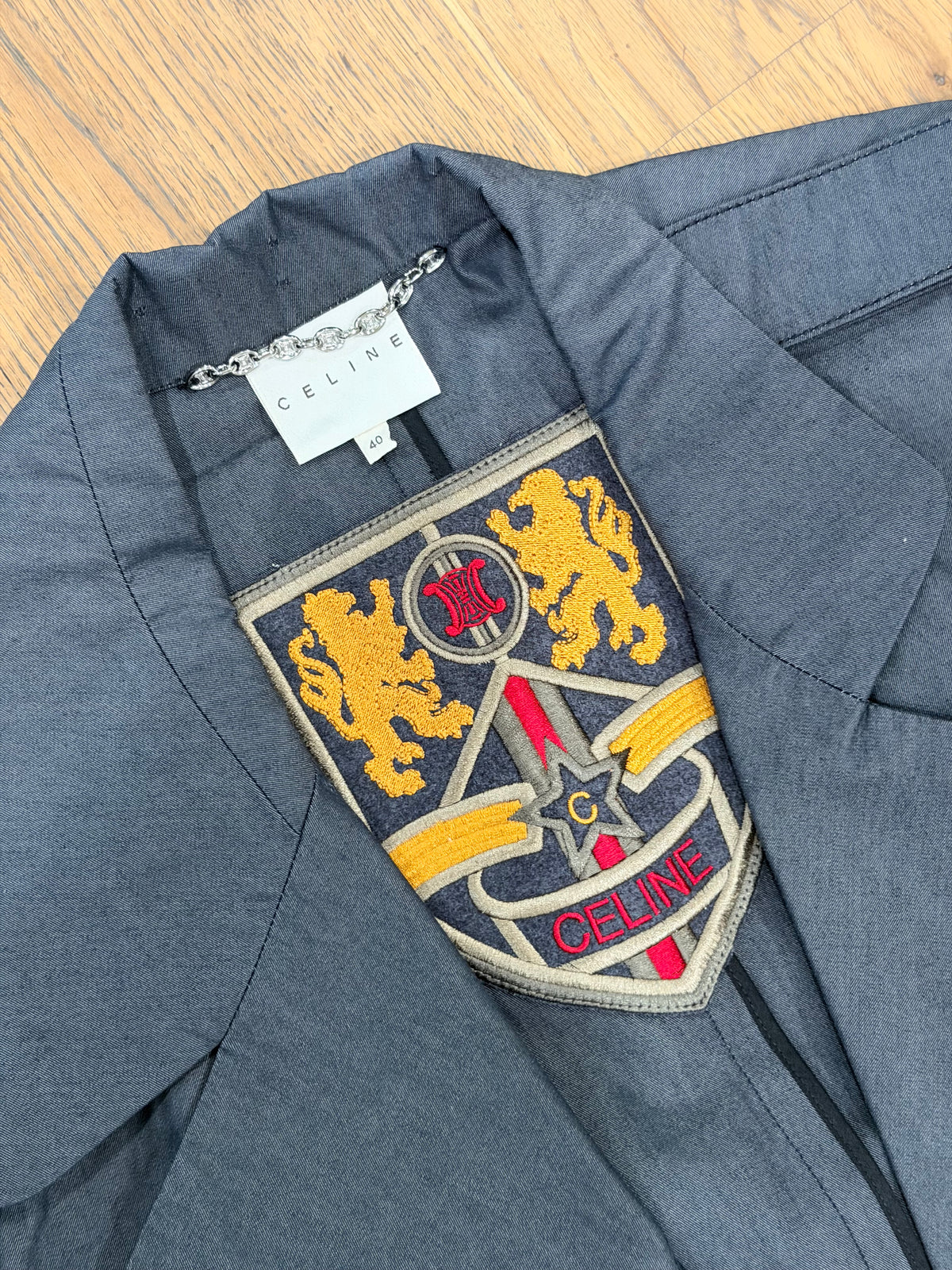 Celine Vintage Denim Trench FR 40