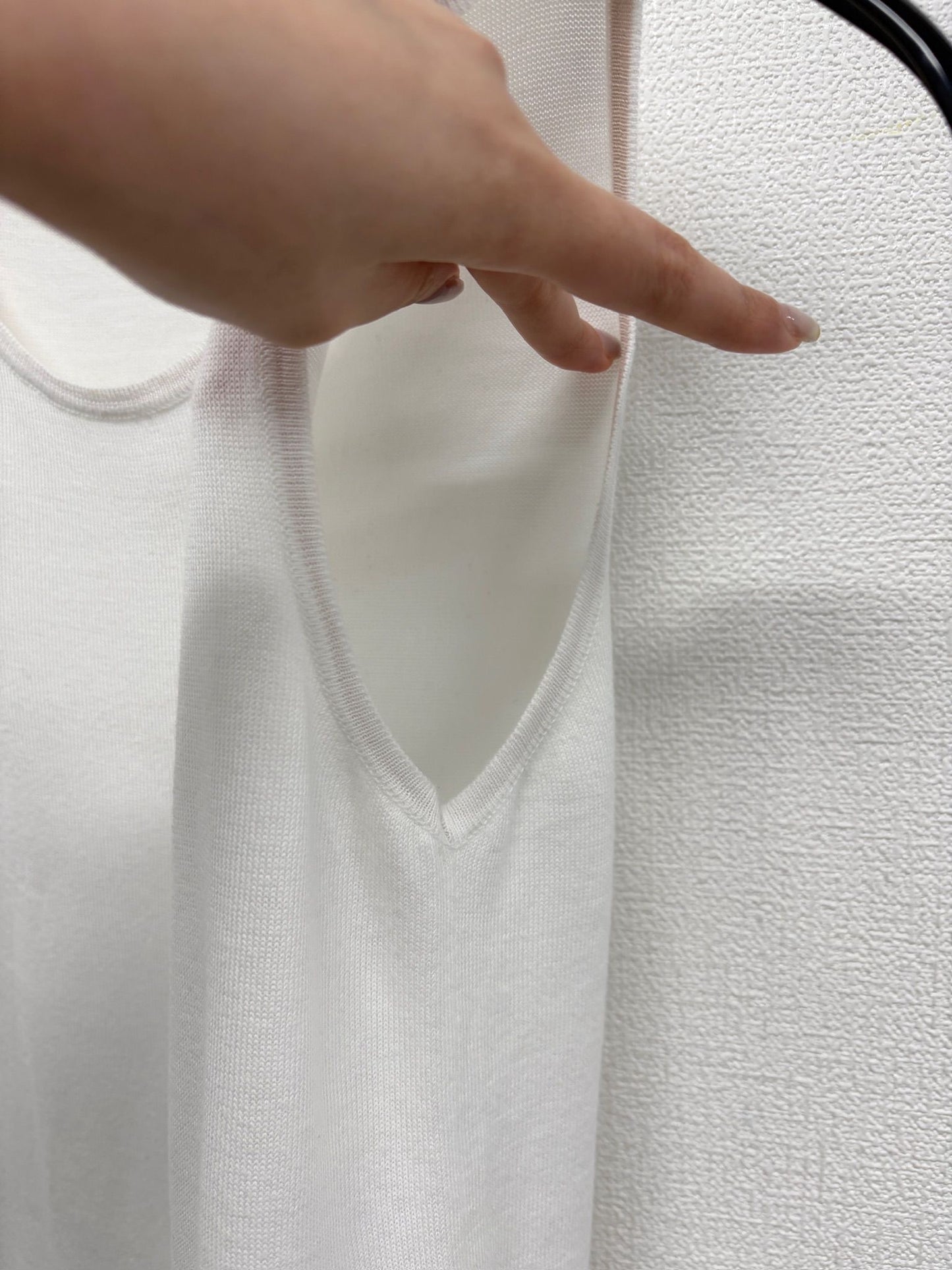 Chanel White Sportsline Tank with beige trim 08C