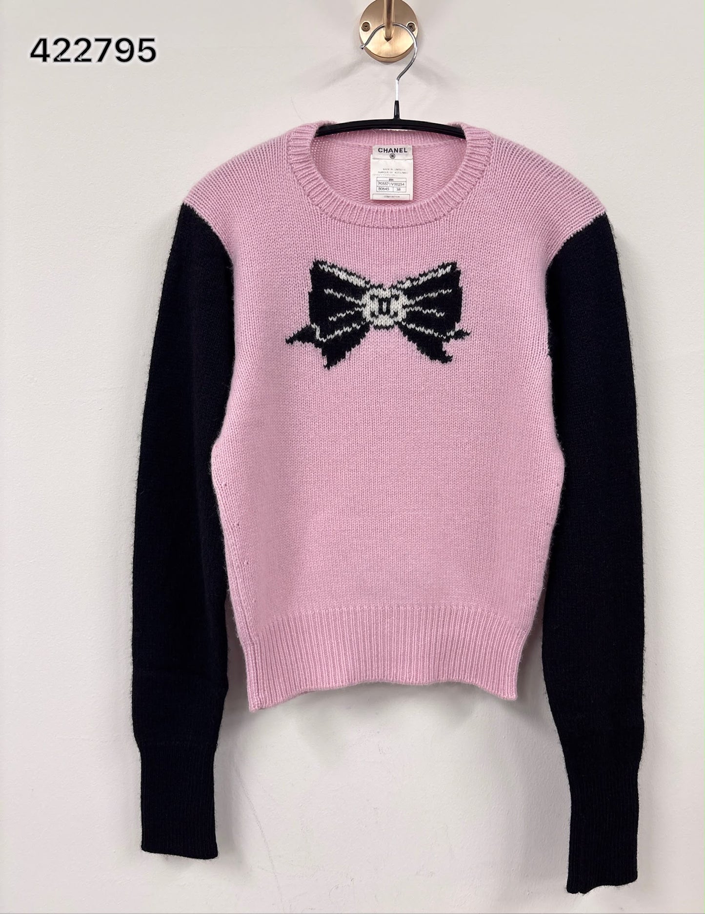 Chanel Pink Bow Sweater