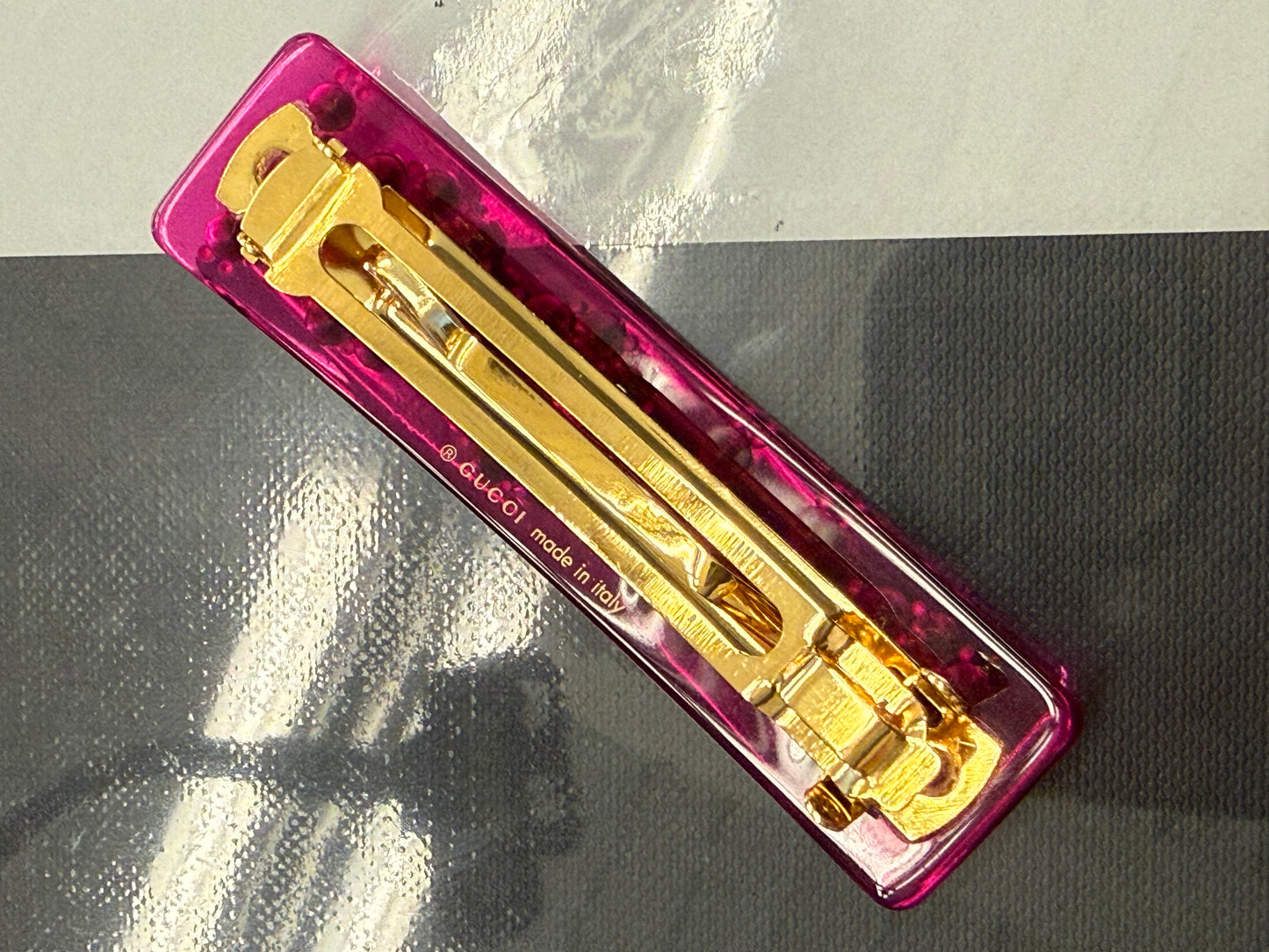 Gucci Pink Sparkly Hair Clip