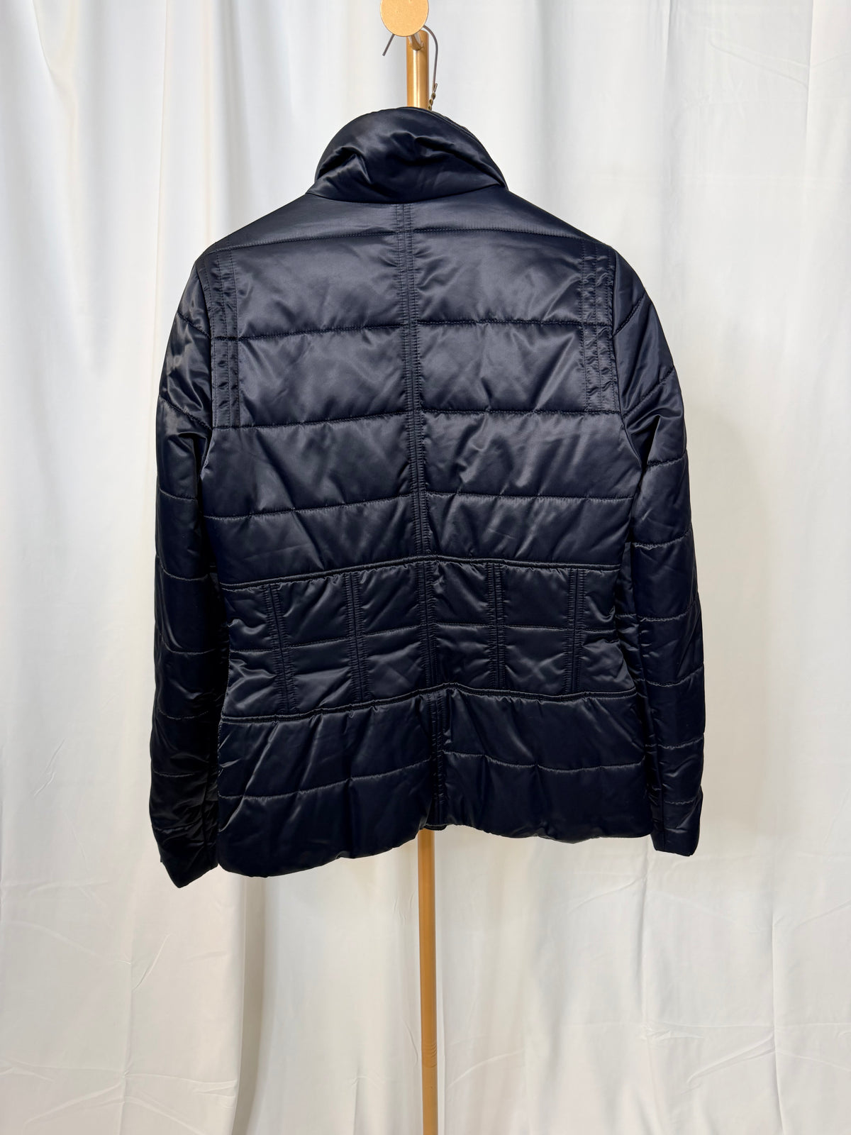 Chanel Navy 06A Polyamide Zippy Sportsline Jacket in fr 42