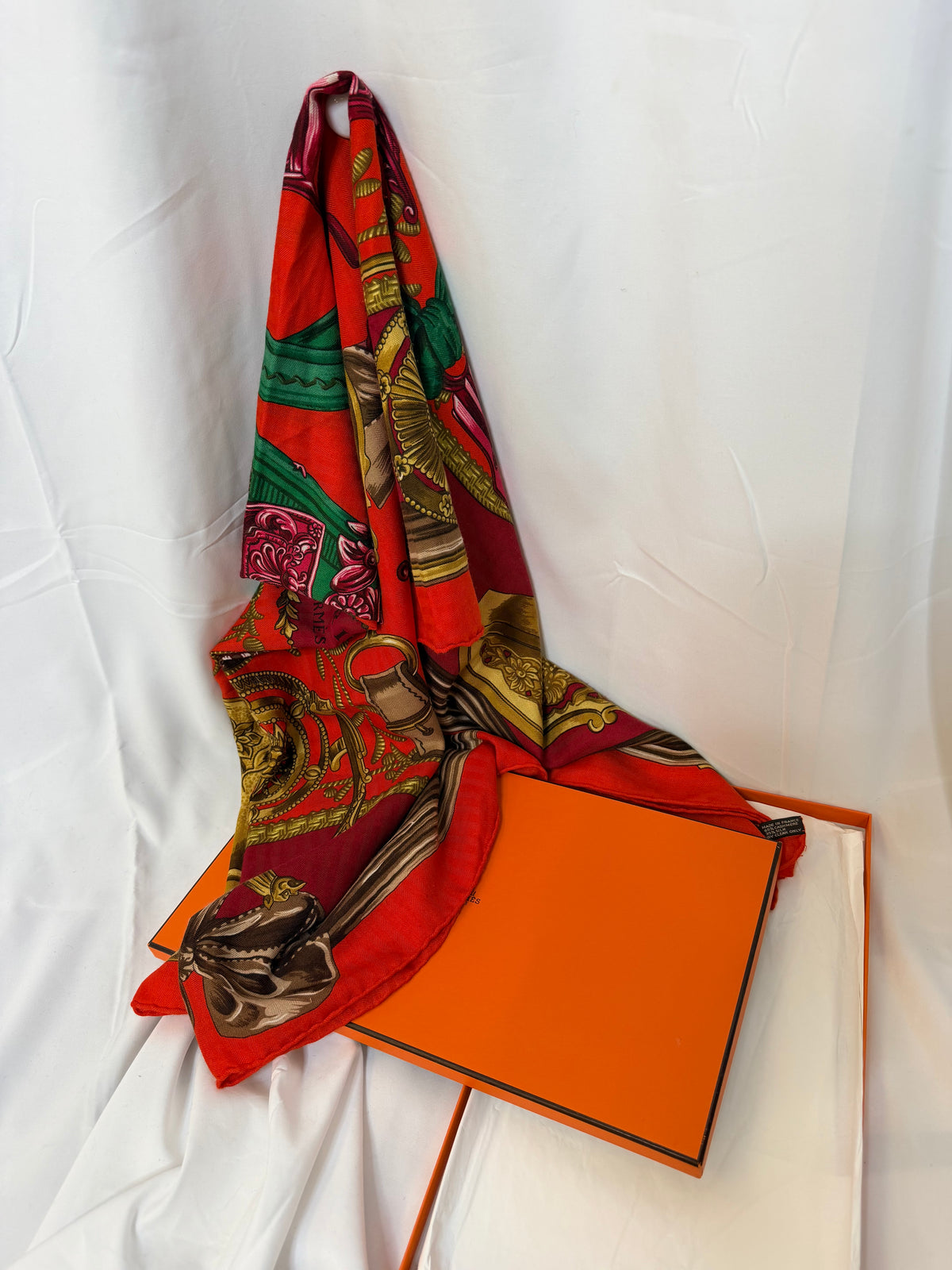 Hermes Cashmere and Silk Shawl