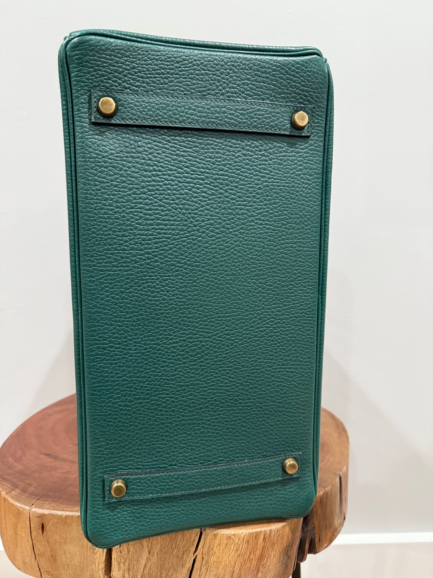 Vintage Hermès Birkin 35 Vert Anglais Ardennes Gold Hardware 1993