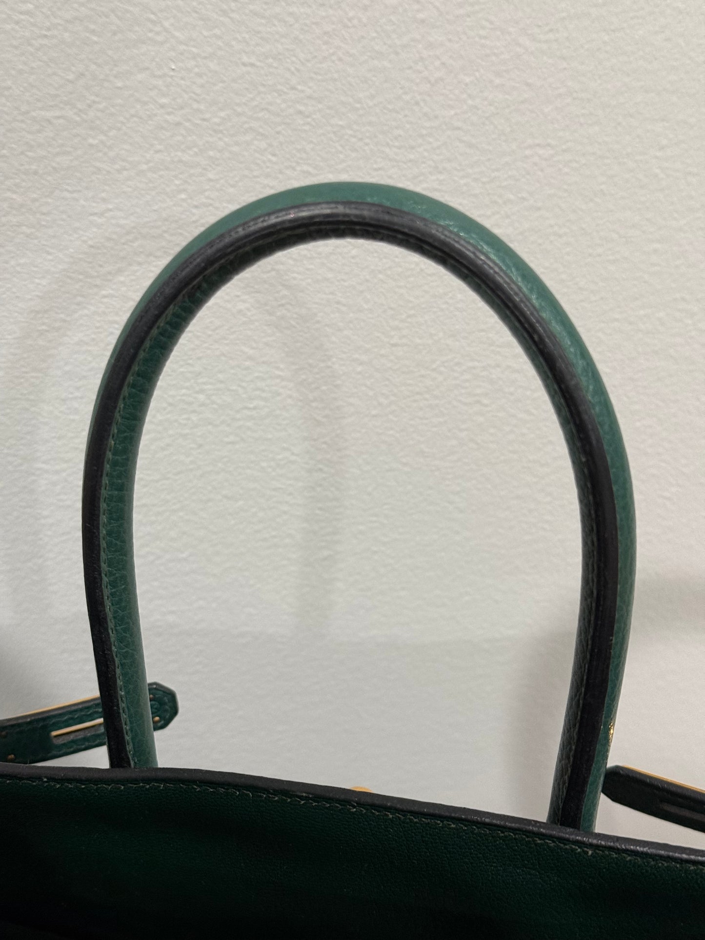 Vintage Hermès Birkin 35 Vert Anglais Ardennes Gold Hardware 1993