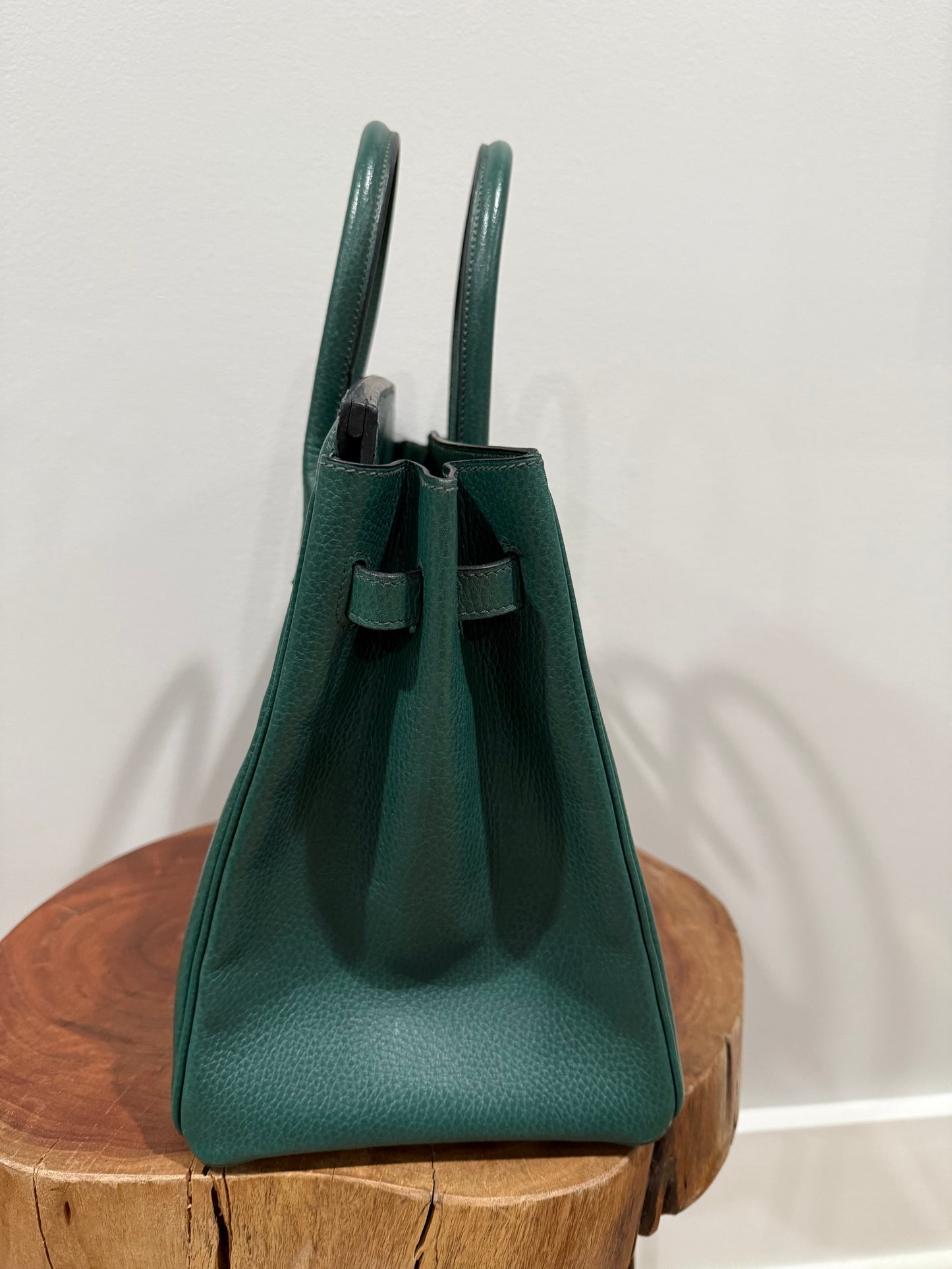Vintage Hermès Birkin 35 Vert Anglais Ardennes Gold Hardware 1993