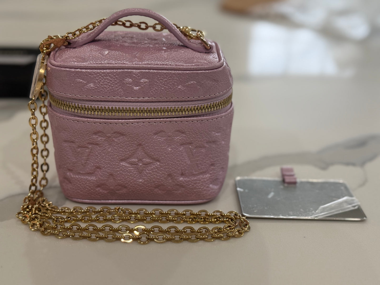 Louis Vuitton Micro Vanity Pearly Lilac microchip