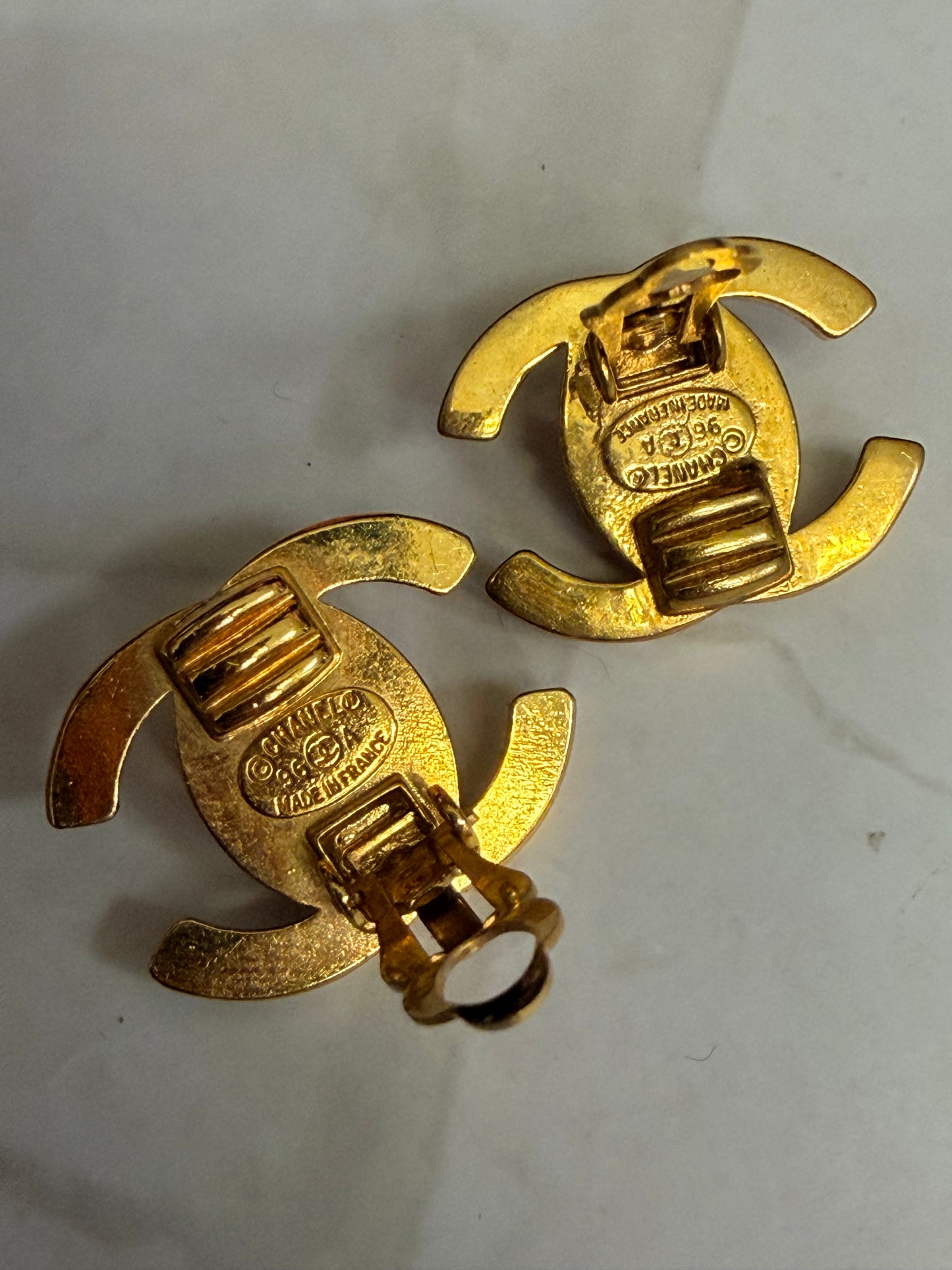 Super Collectible Chanel Turnlock Rhinestone Clips