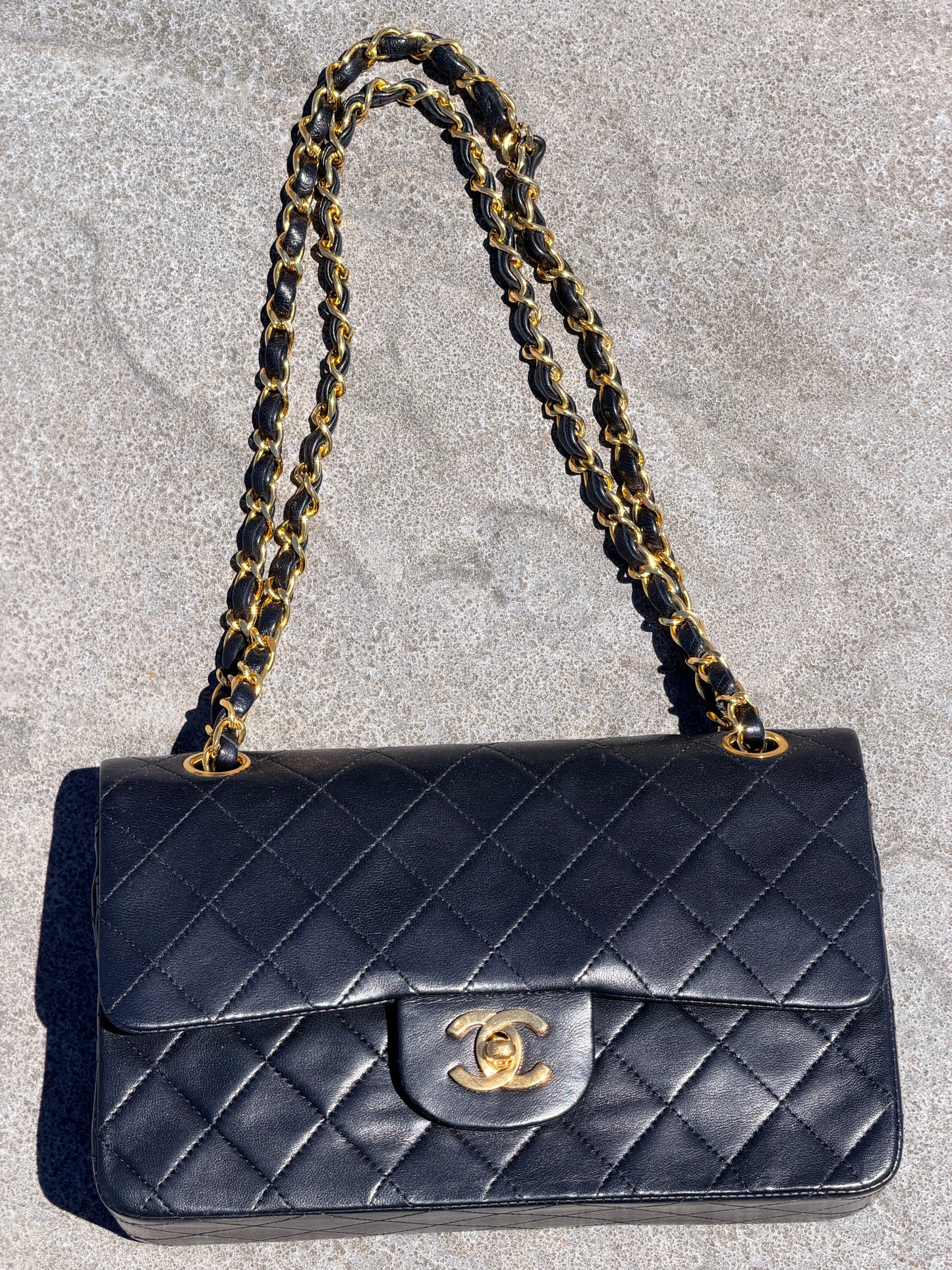 Chanel Medium Classic Double Flap Bag Lambskin and Gold Hardware series 0!