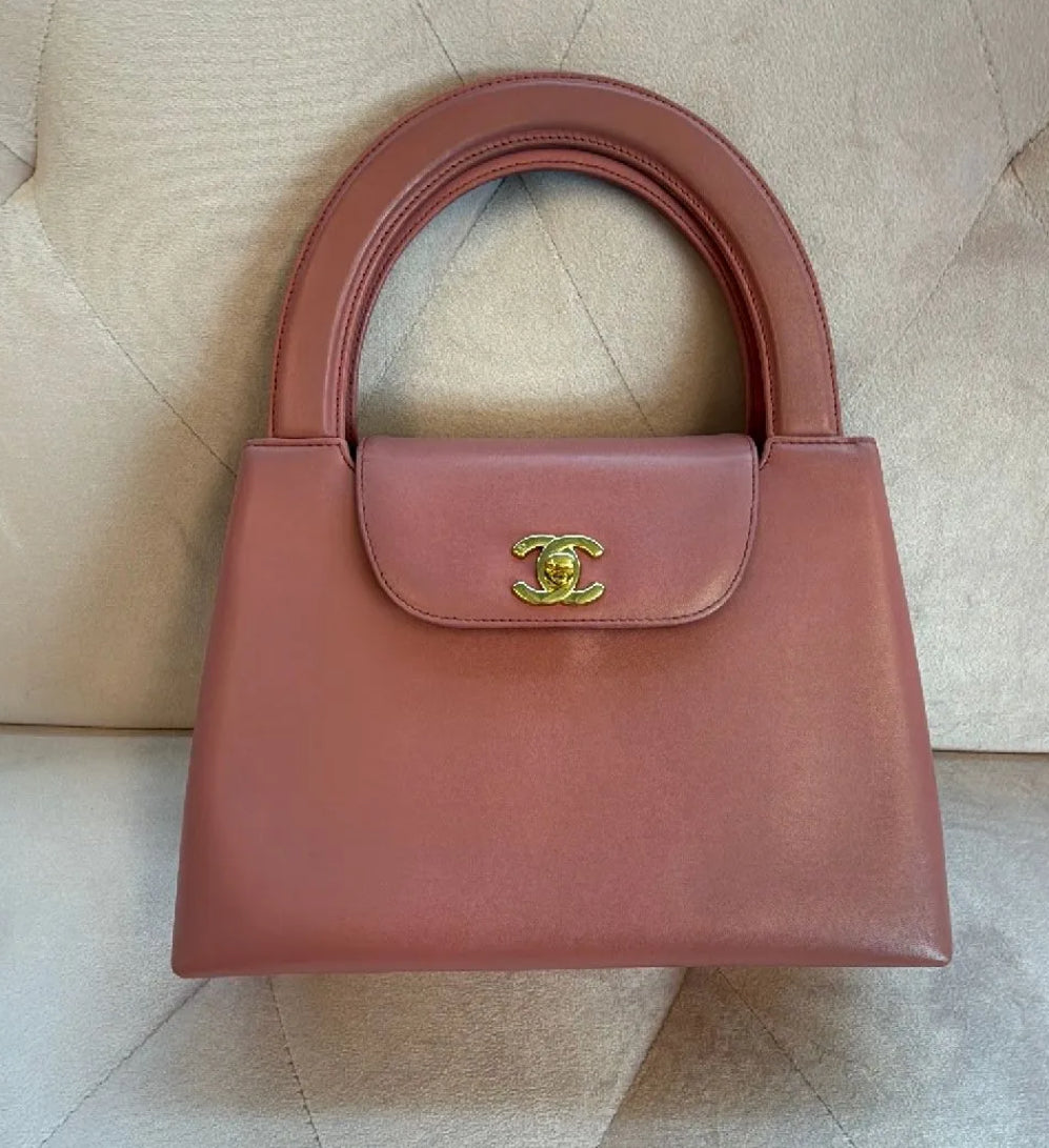 Chanel Mini Shopping Bag Kelly Pink Lambskin GHW