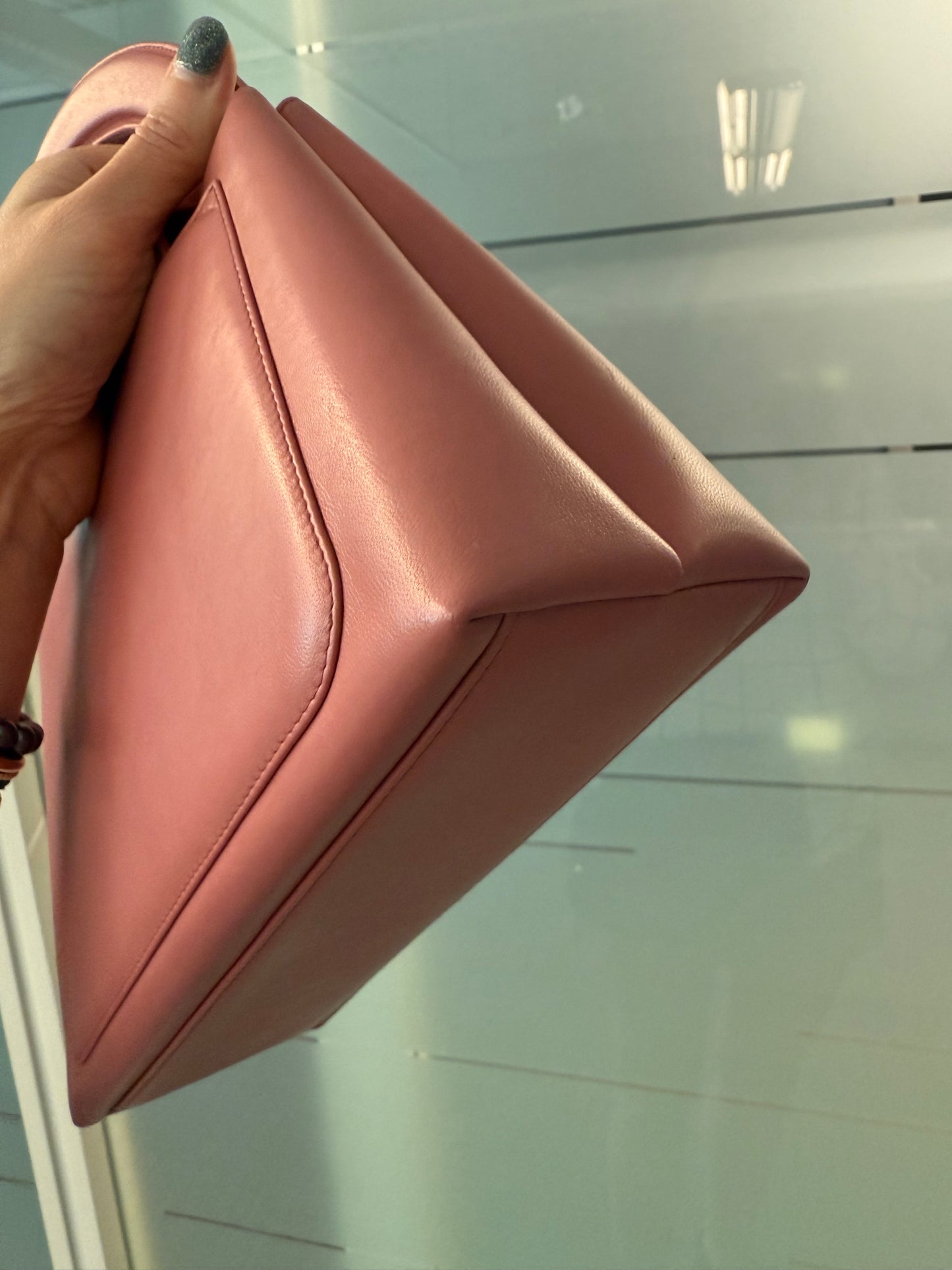 Chanel Mini Shopping Bag Kelly Pink Lambskin GHW