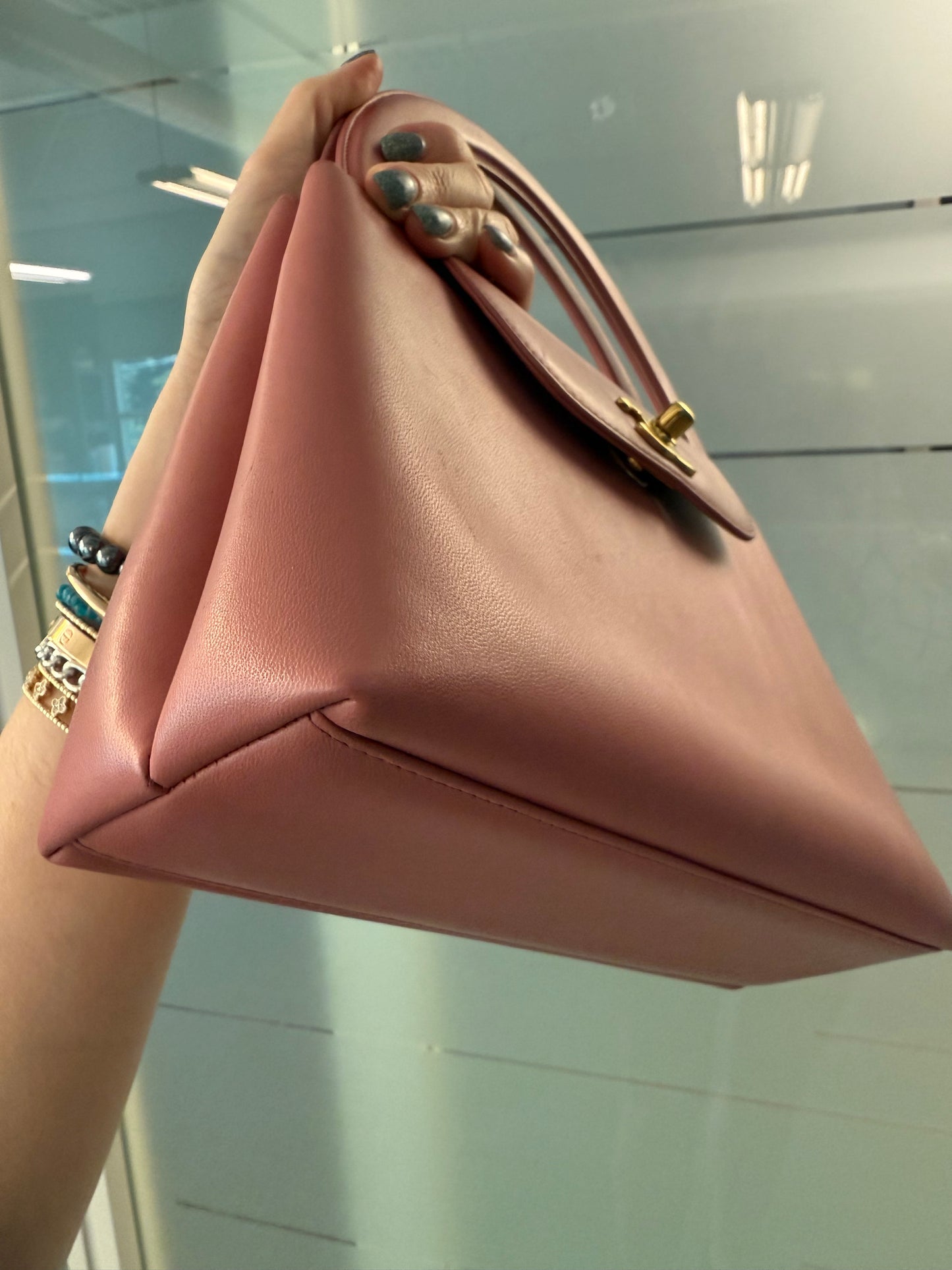 Chanel Mini Shopping Bag Kelly Pink Lambskin GHW