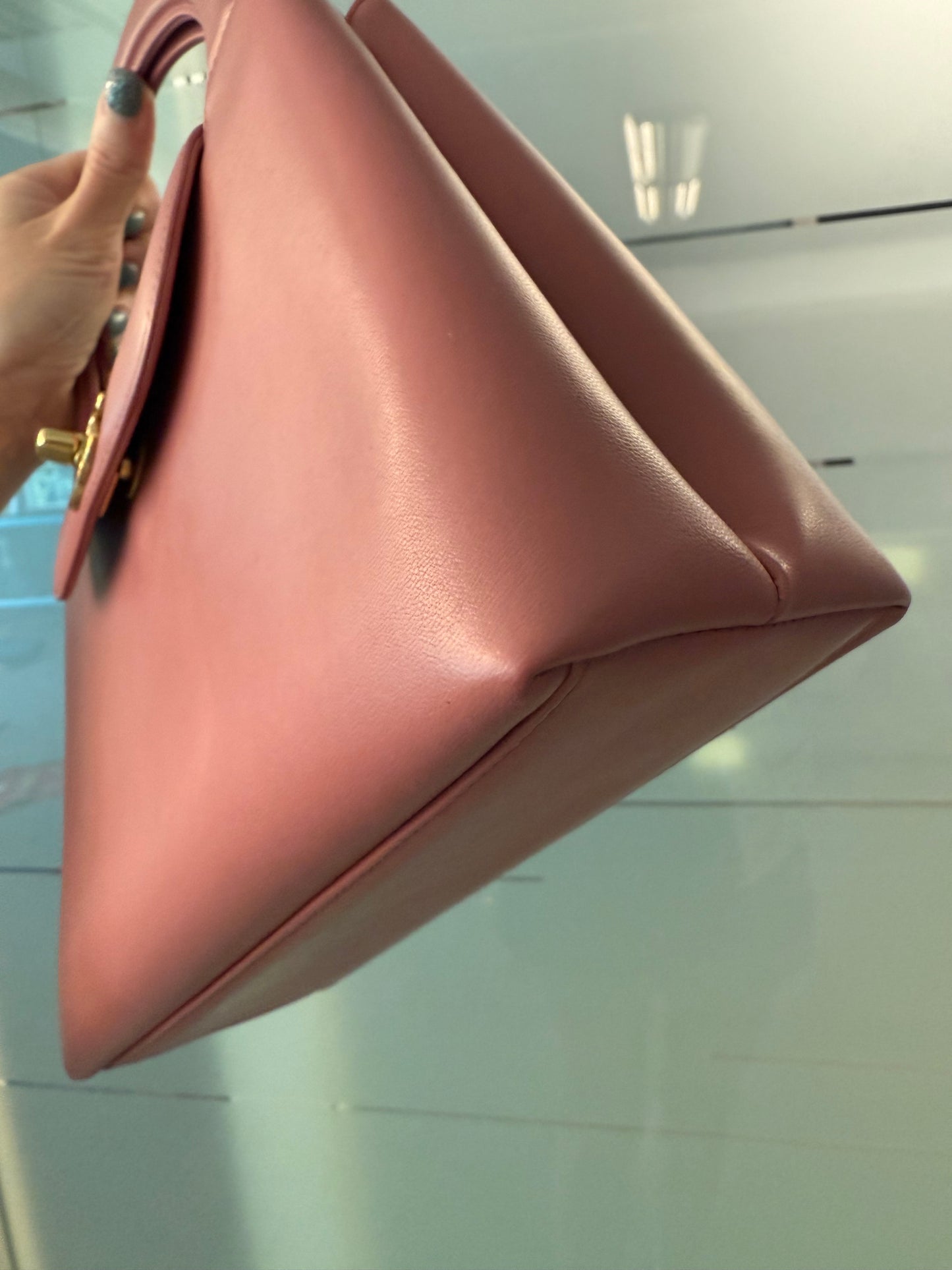 Chanel Mini Shopping Bag Kelly Pink Lambskin GHW