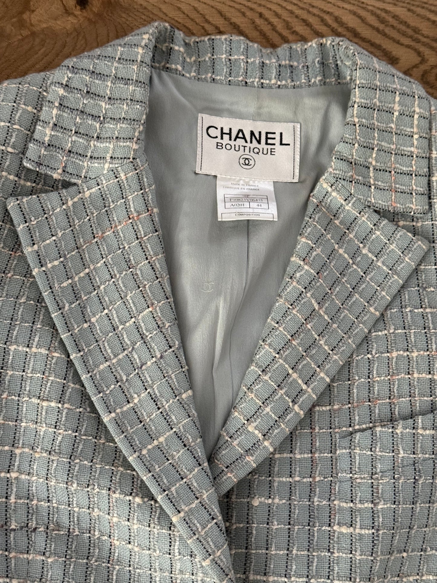 Chanel Blue 98P Blazer, FR 44