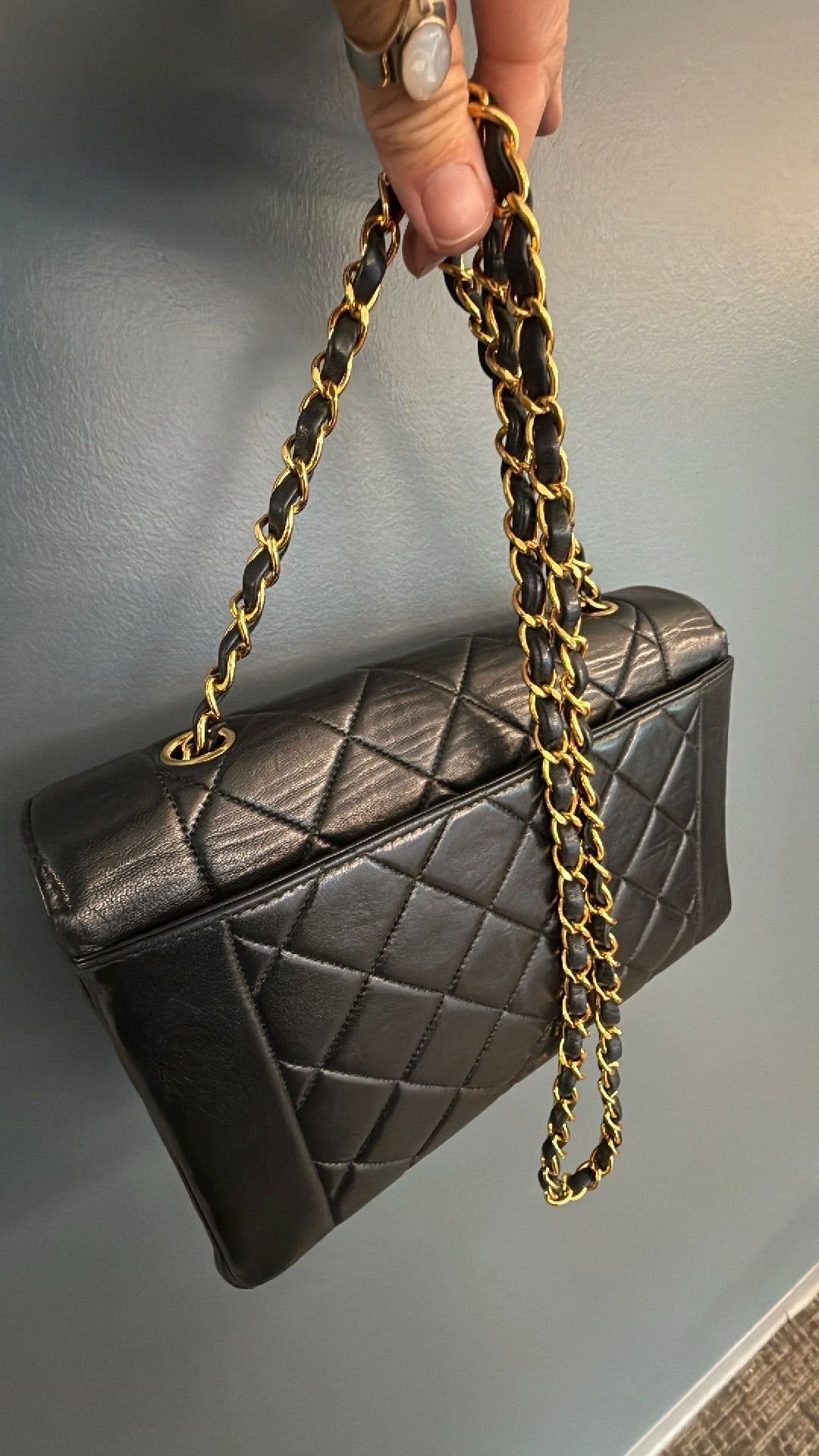 Rare Chanel Diana with Back Pocket