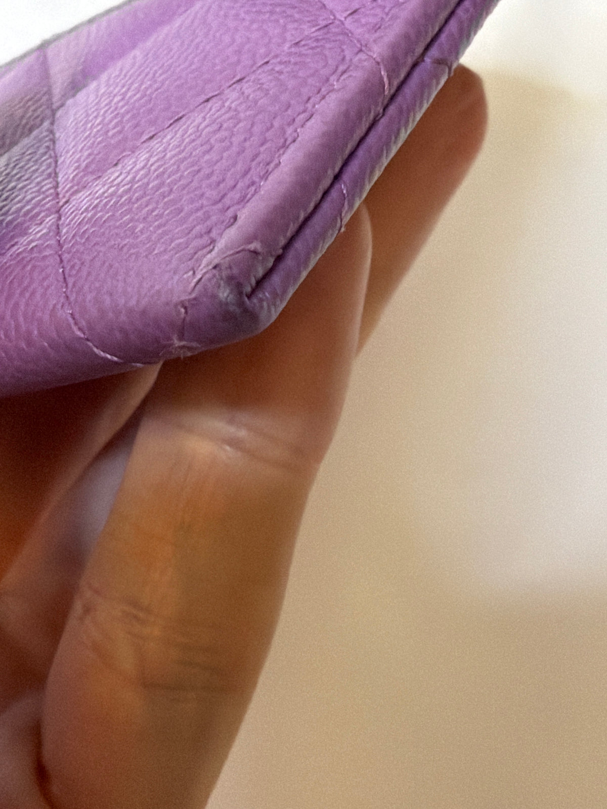 Chanel Purple Card Holder