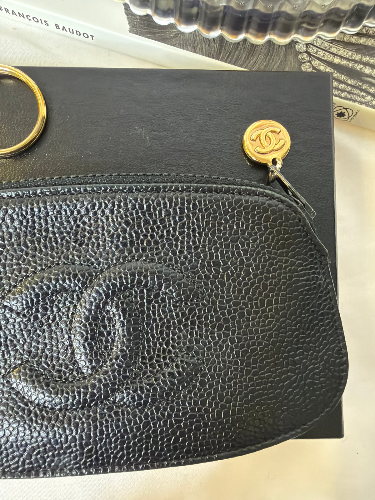 Chanel Caviar Rare Series 5 keychain coin purse