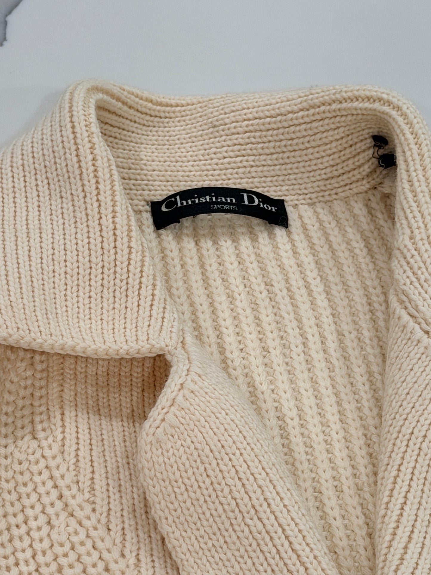 Christian Dior Sport cardigan features a distinct CD logo patch on the chest size M