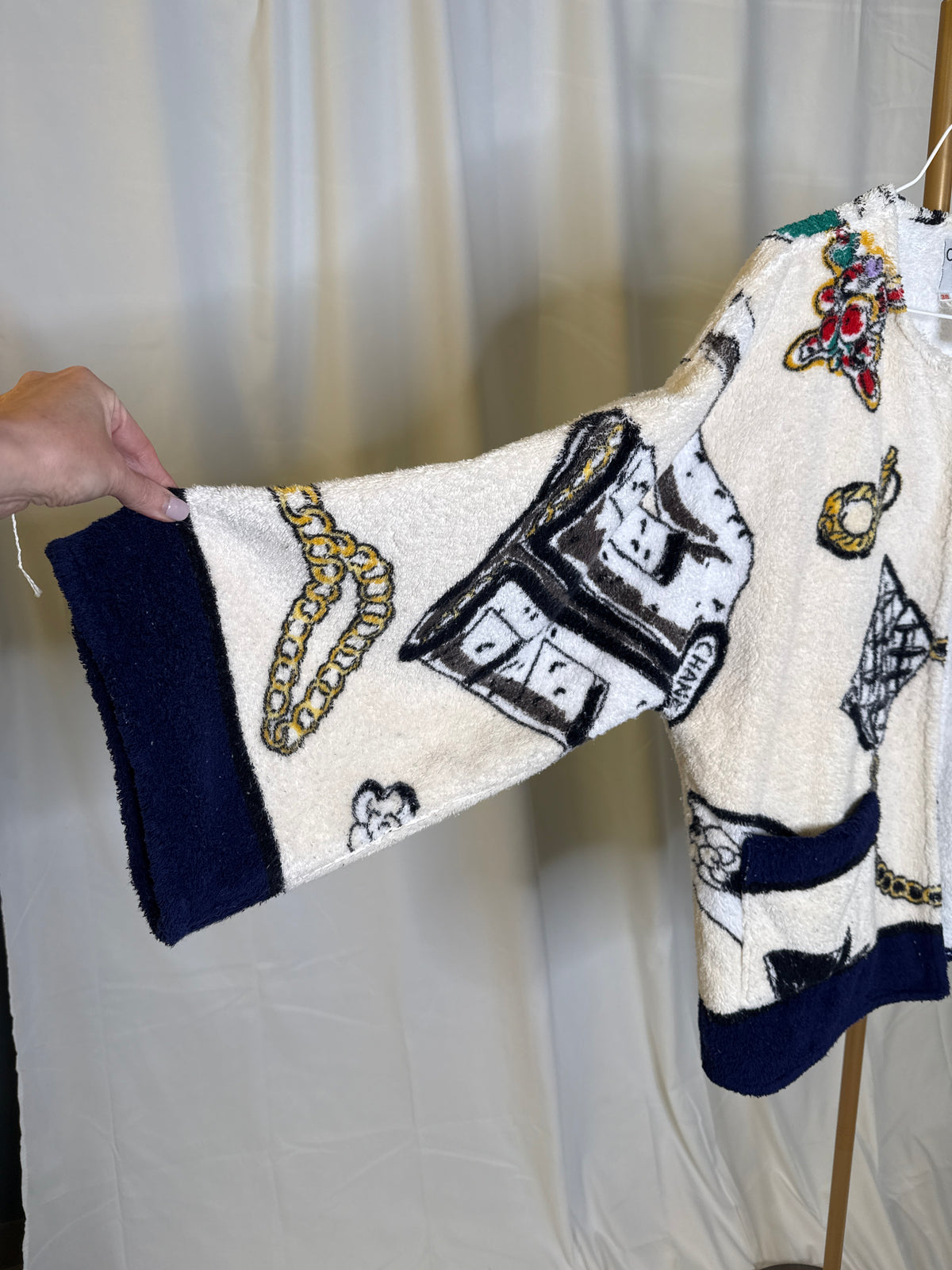Chanel 94p Runway Vintage Terry Cloth 38
