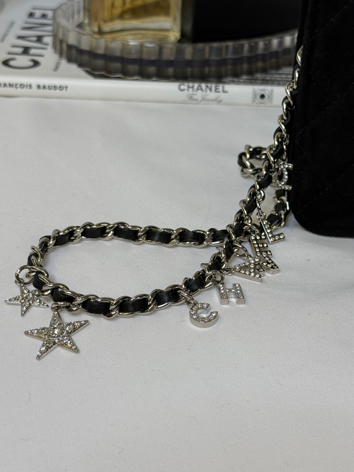 CHANEL Pre-Owned 2019 Quilted Suede Cocostellar Wallet on Chain crossbody bag