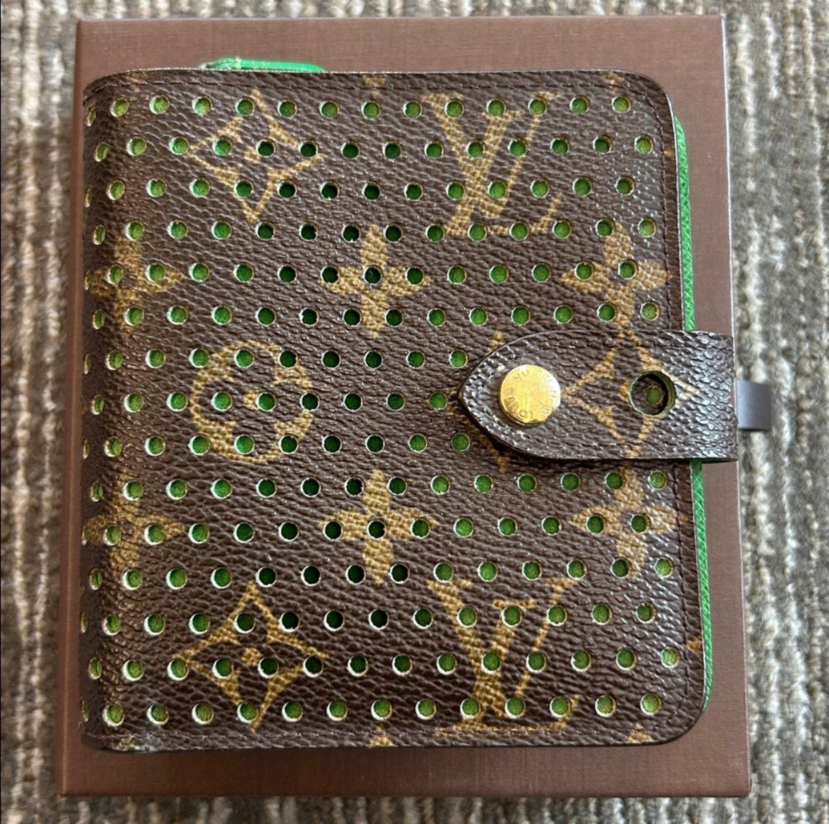 Louis Vuitton Limited Edition Perforated Monogram Wallet