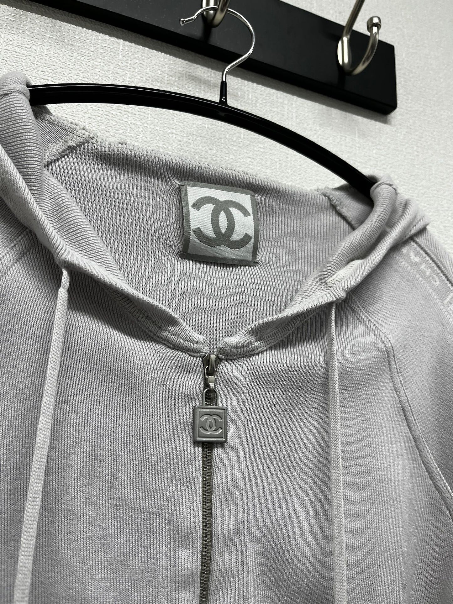 Chanel Sportsline Logo zippy hoodie 04P FR 34