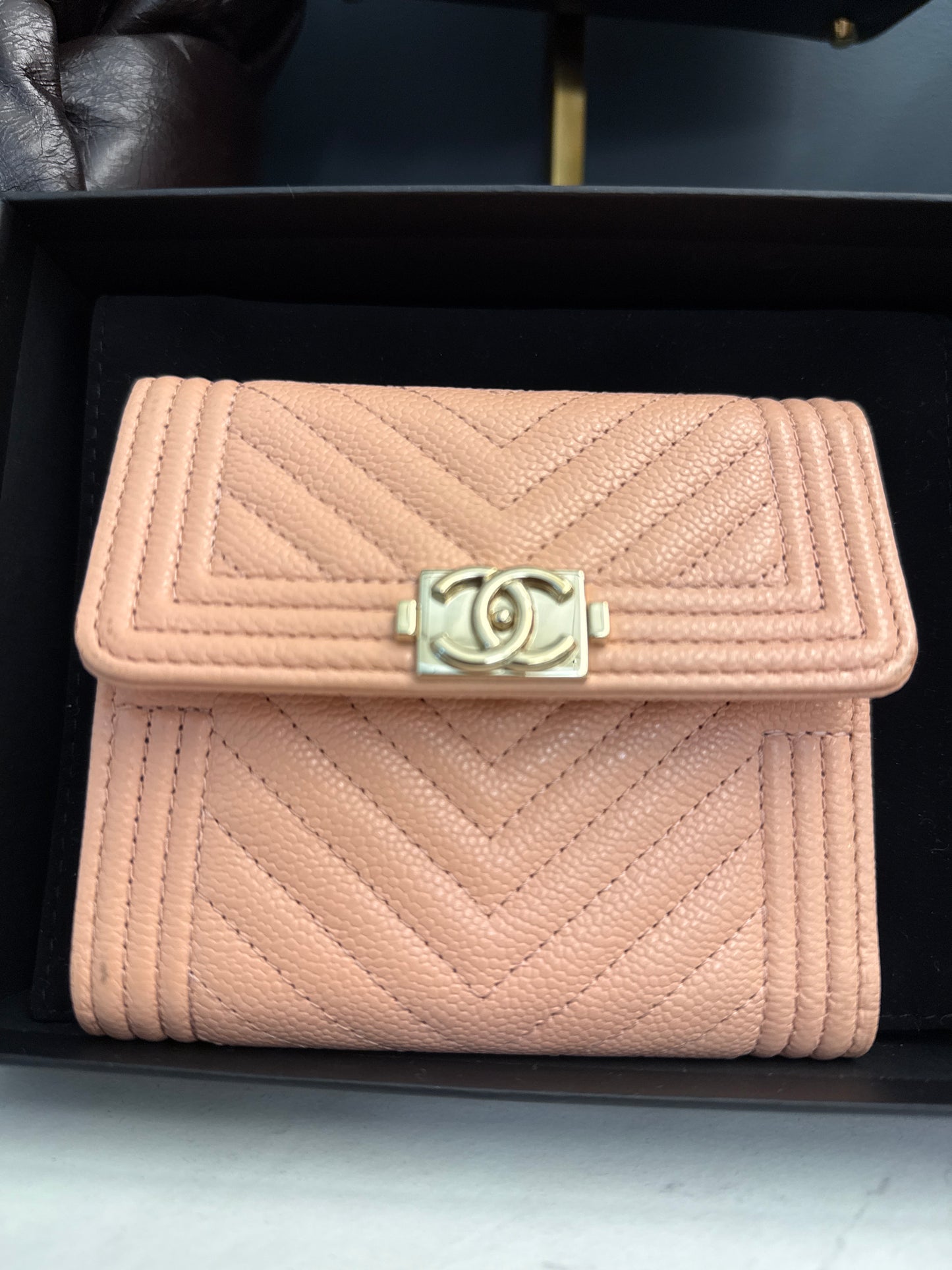Chanel Lite Pink Compact Wallet