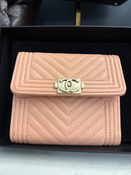 Chanel Lite Pink Compact Wallet