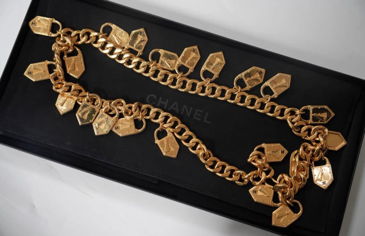 Chanel lock belt from collection 26 34” length