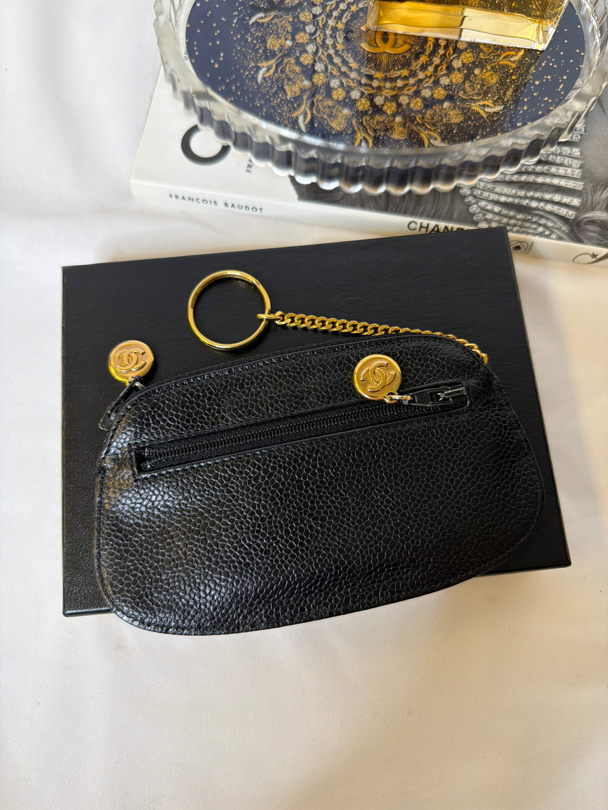 Chanel Caviar Rare Series 5 keychain coin purse