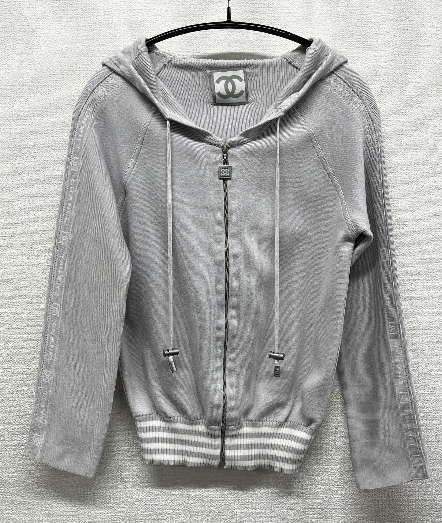 Chanel Sportsline Logo zippy hoodie 04P FR 34