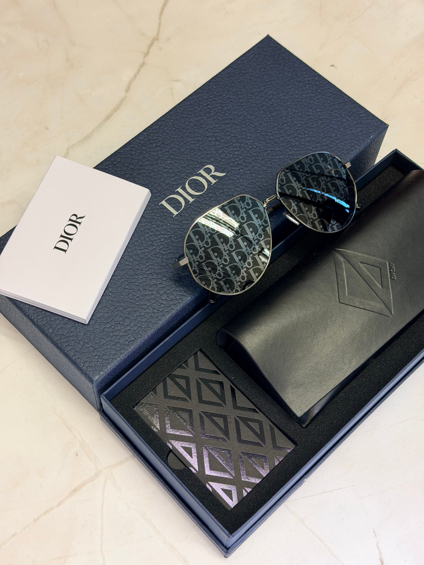 Dior Aviator Sunglasses with Logo