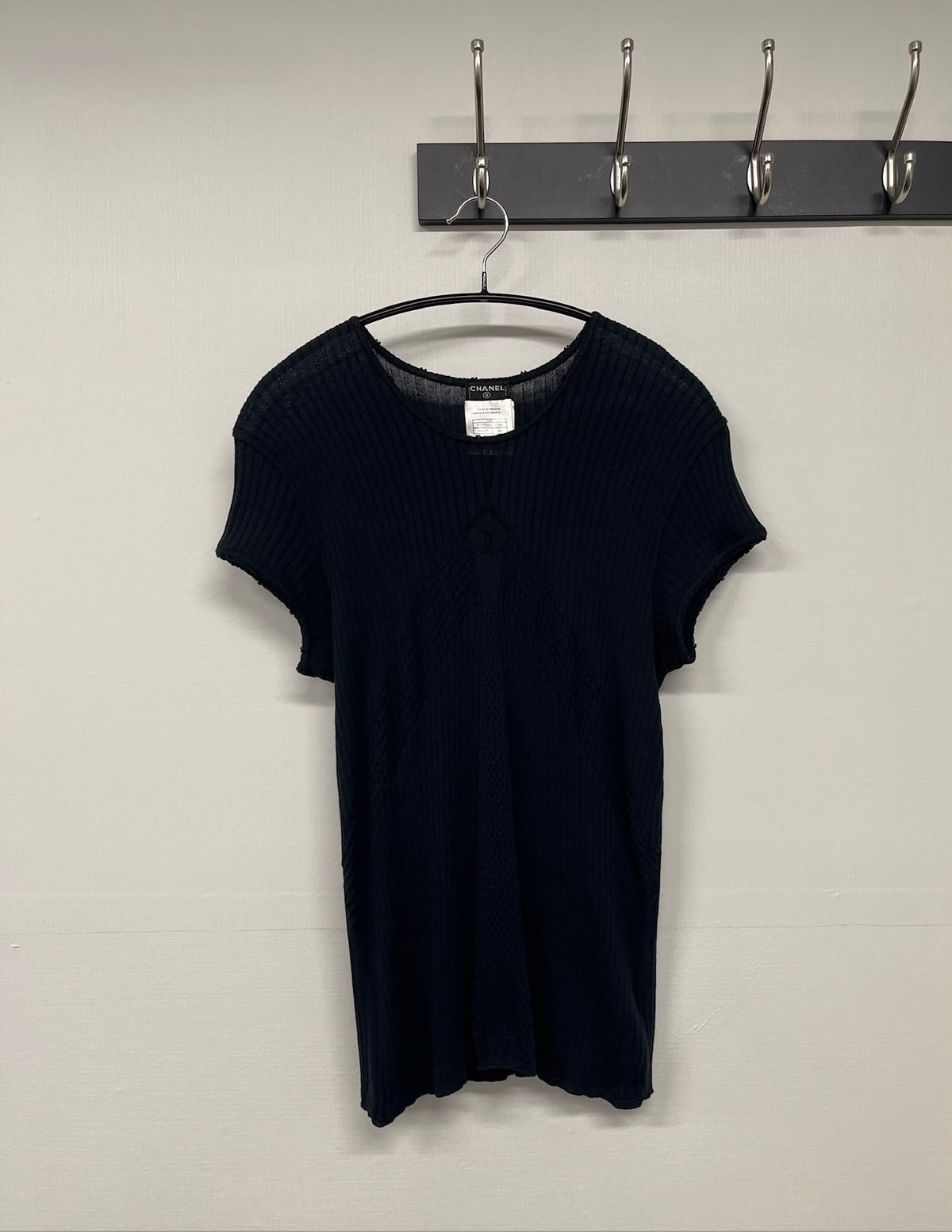 Chanel CC 04P Size 46 Short sleeve black tshirt