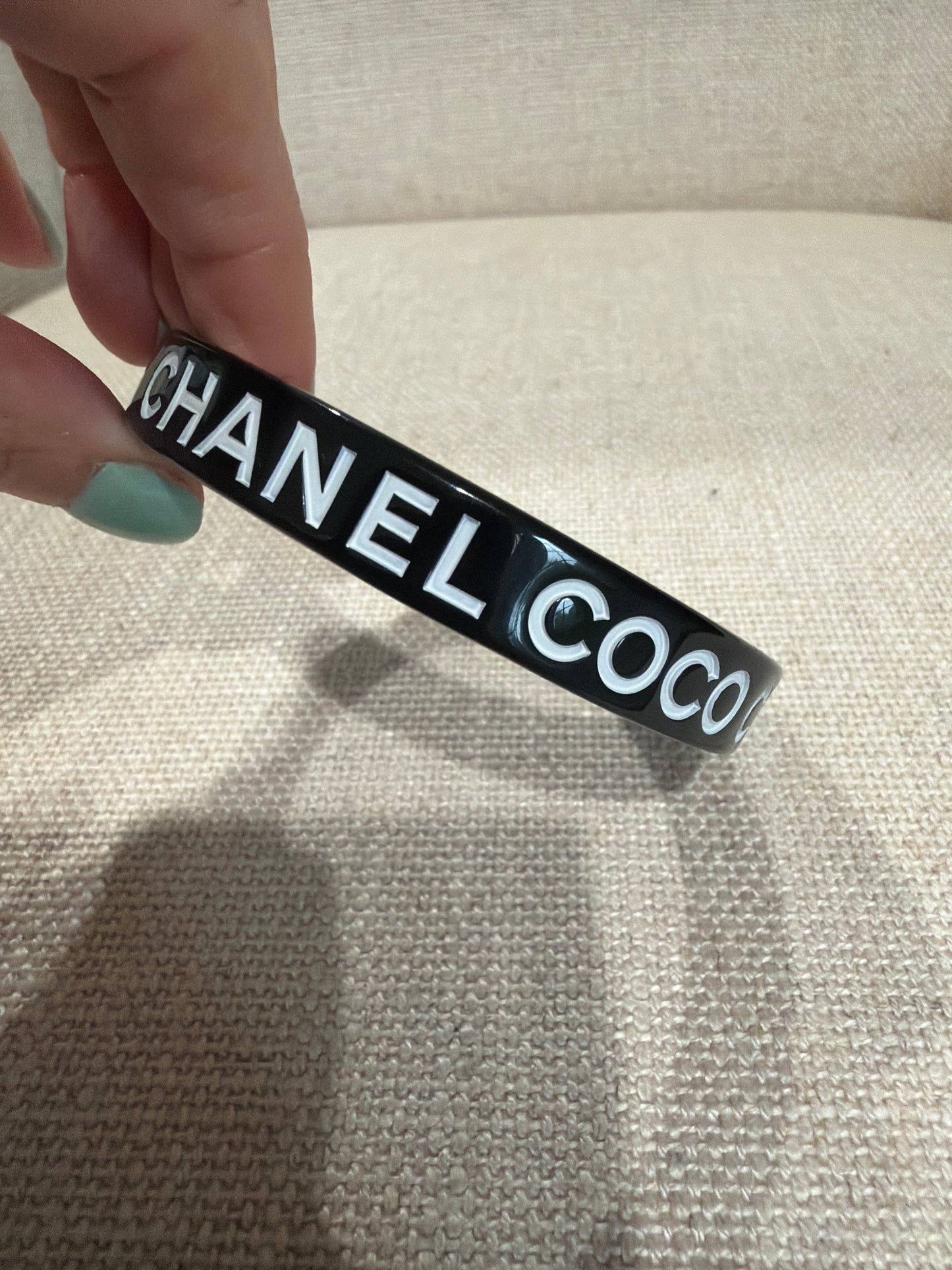 Chanel Coco Resin Coco Bangle Black