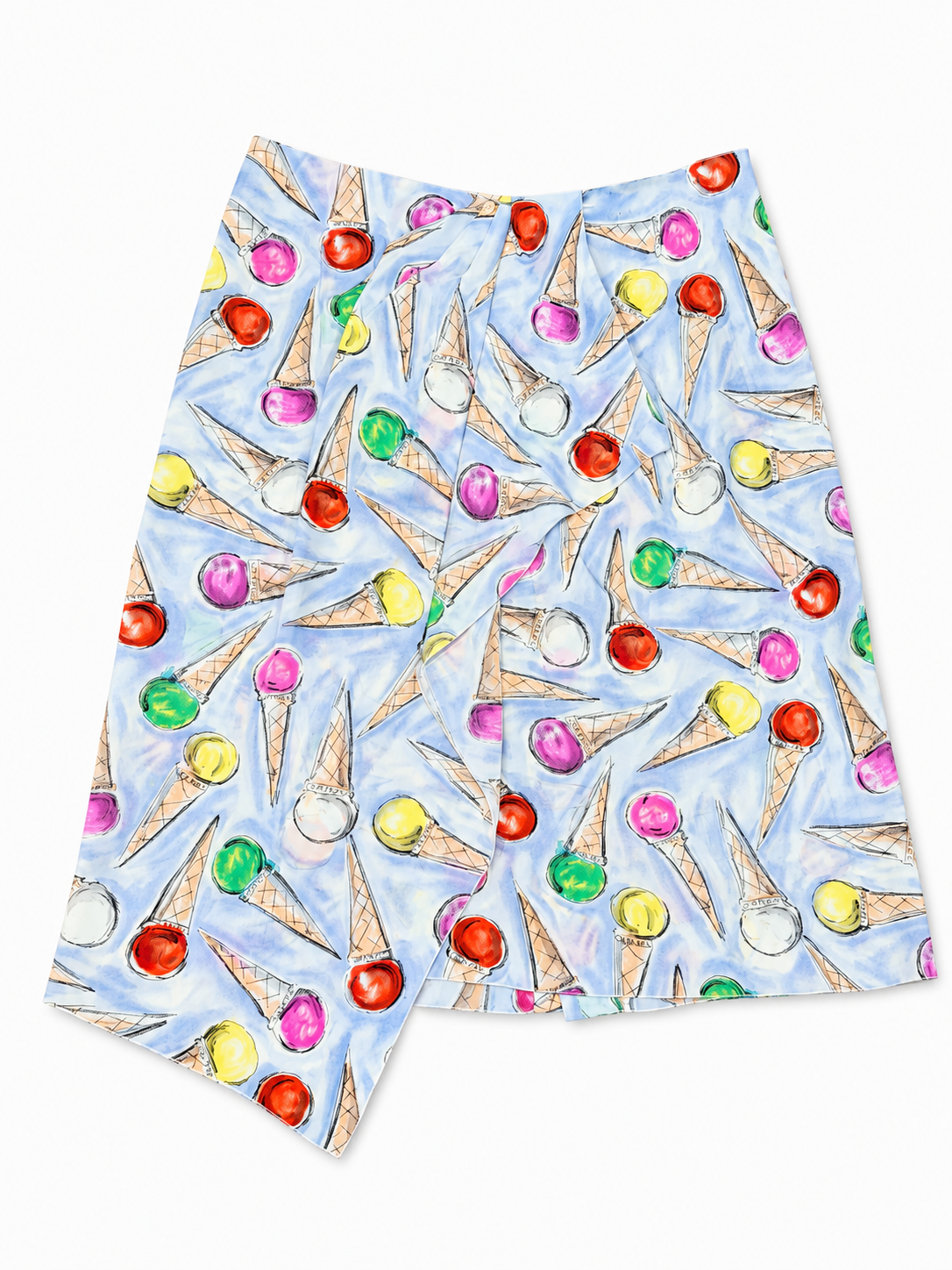 Chanel candyland ice cream silk skirt fr 38