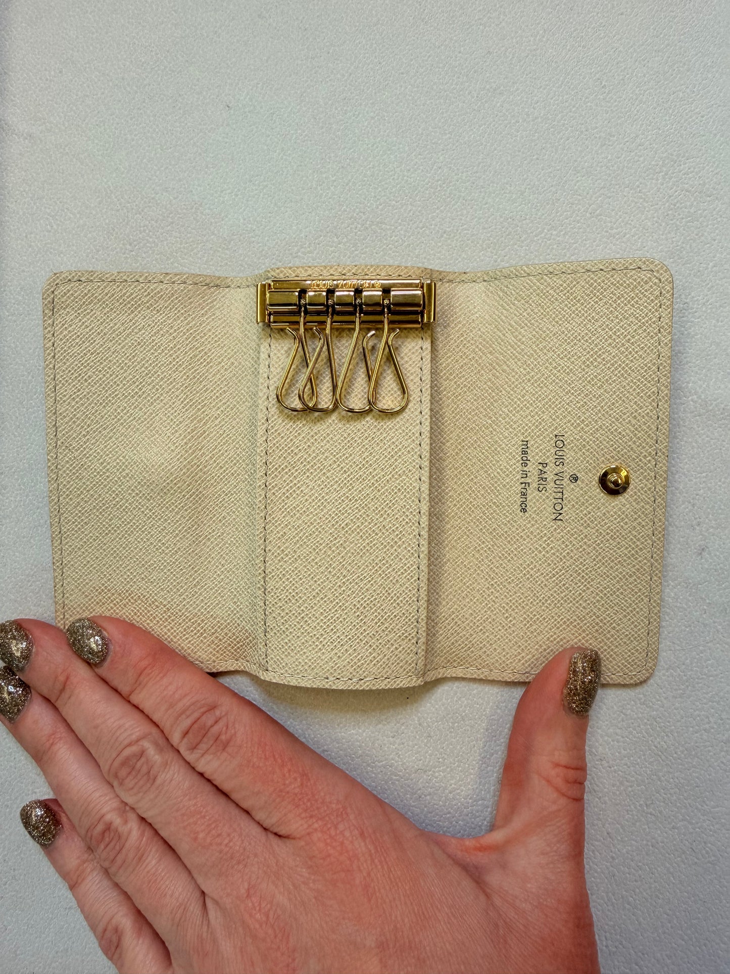 Louis Vuitton Damier Azur 4Ring Key Holder