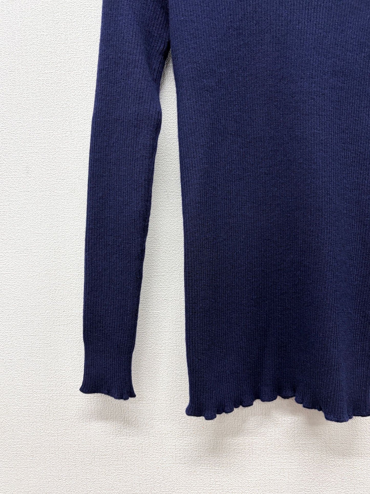 Chanel blue cashmere & Silk sweater 95A FR 40