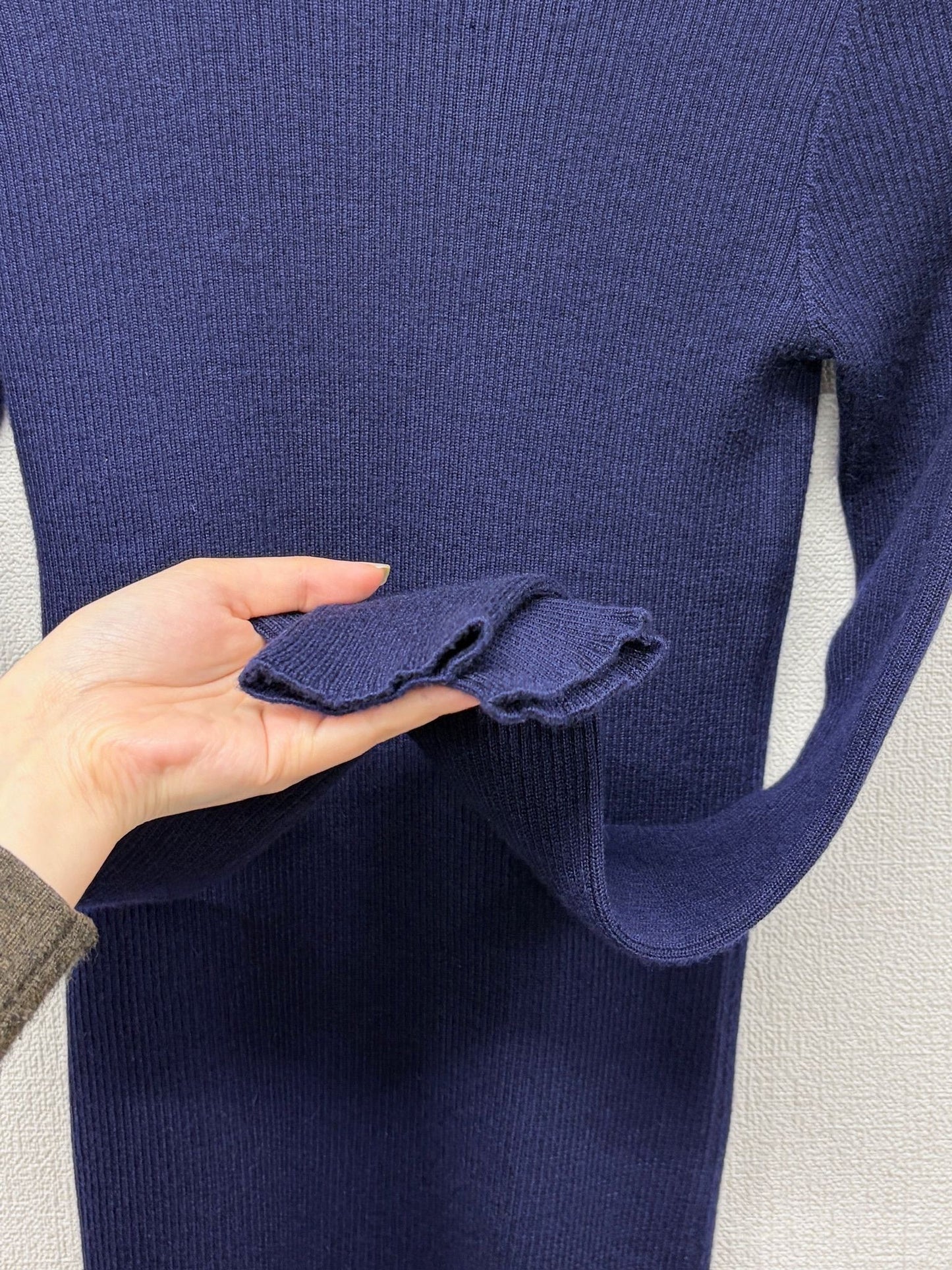 Chanel blue cashmere & Silk sweater 95A FR 40