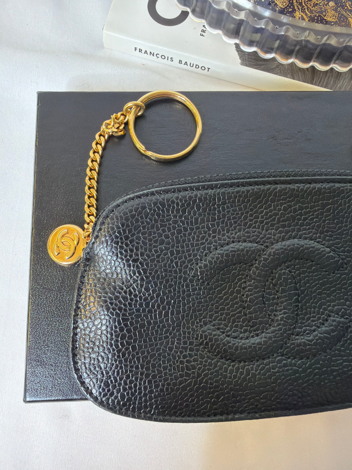 Chanel Caviar Rare Series 5 keychain coin purse