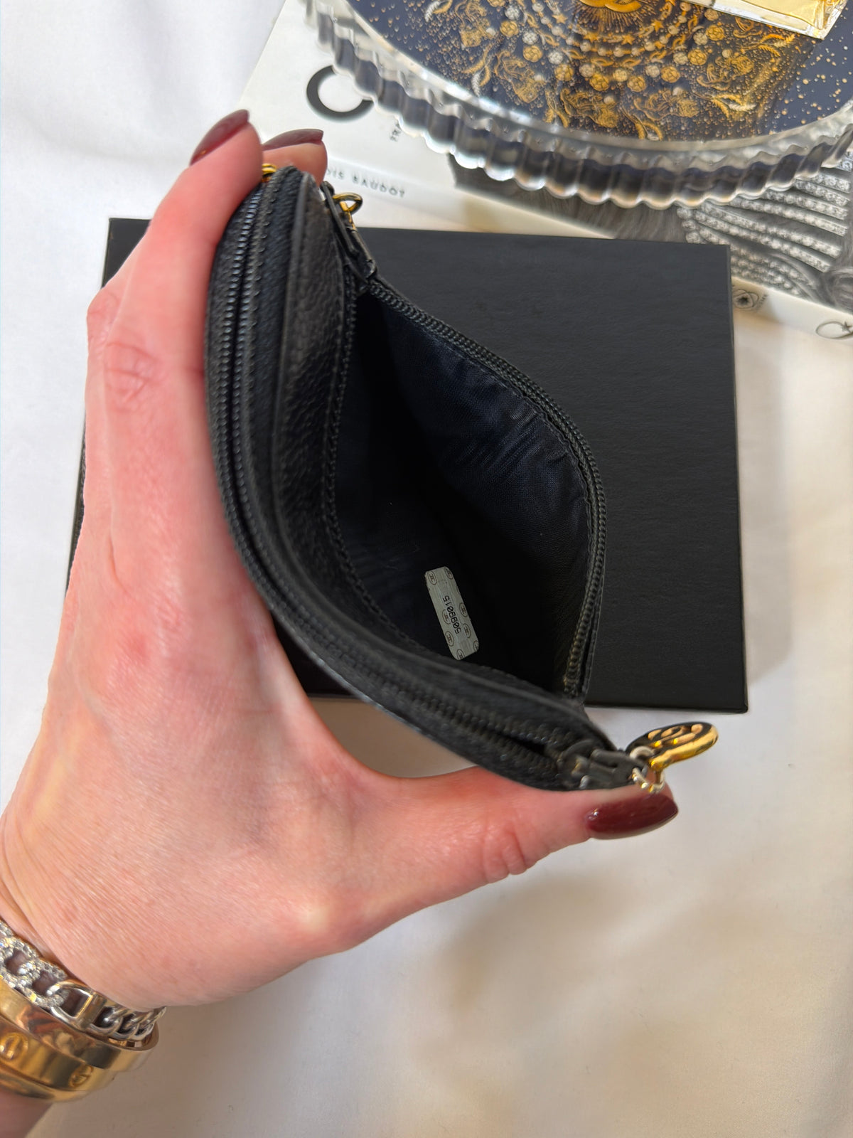 Chanel Caviar Rare Series 5 keychain coin purse