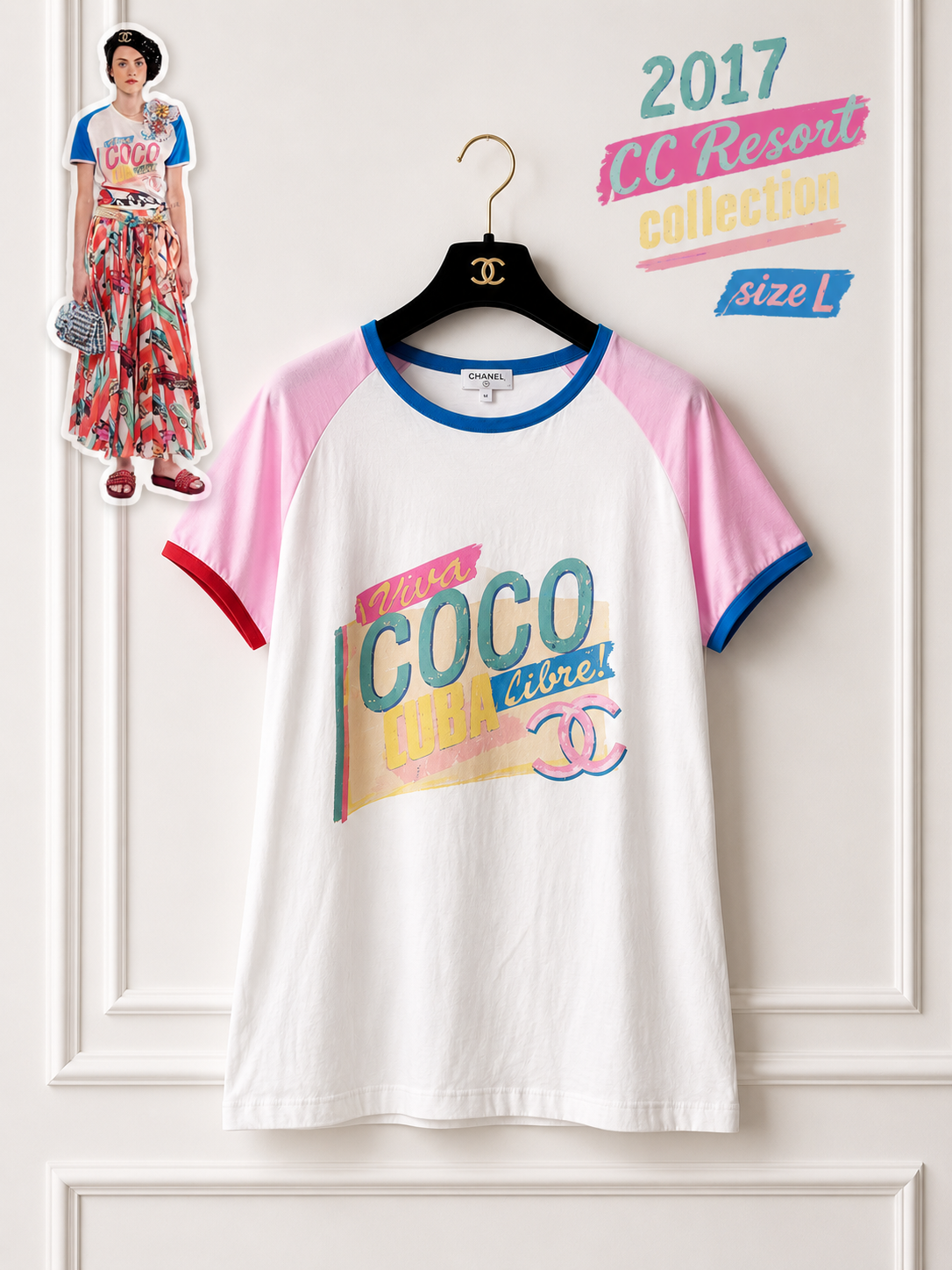 Chanel Coco Cuba Collection Coco Libre T-shirt Size L