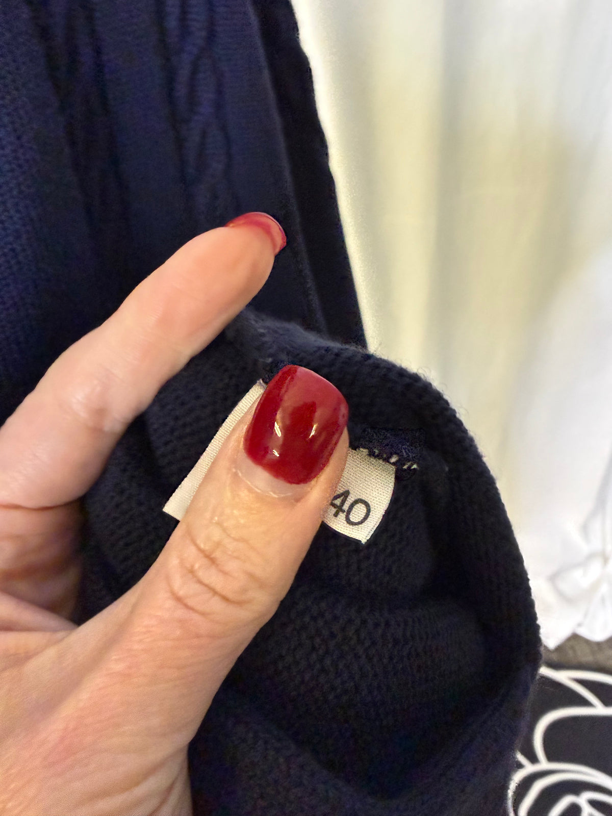 Celine Navy sweater with gold buttons size 40