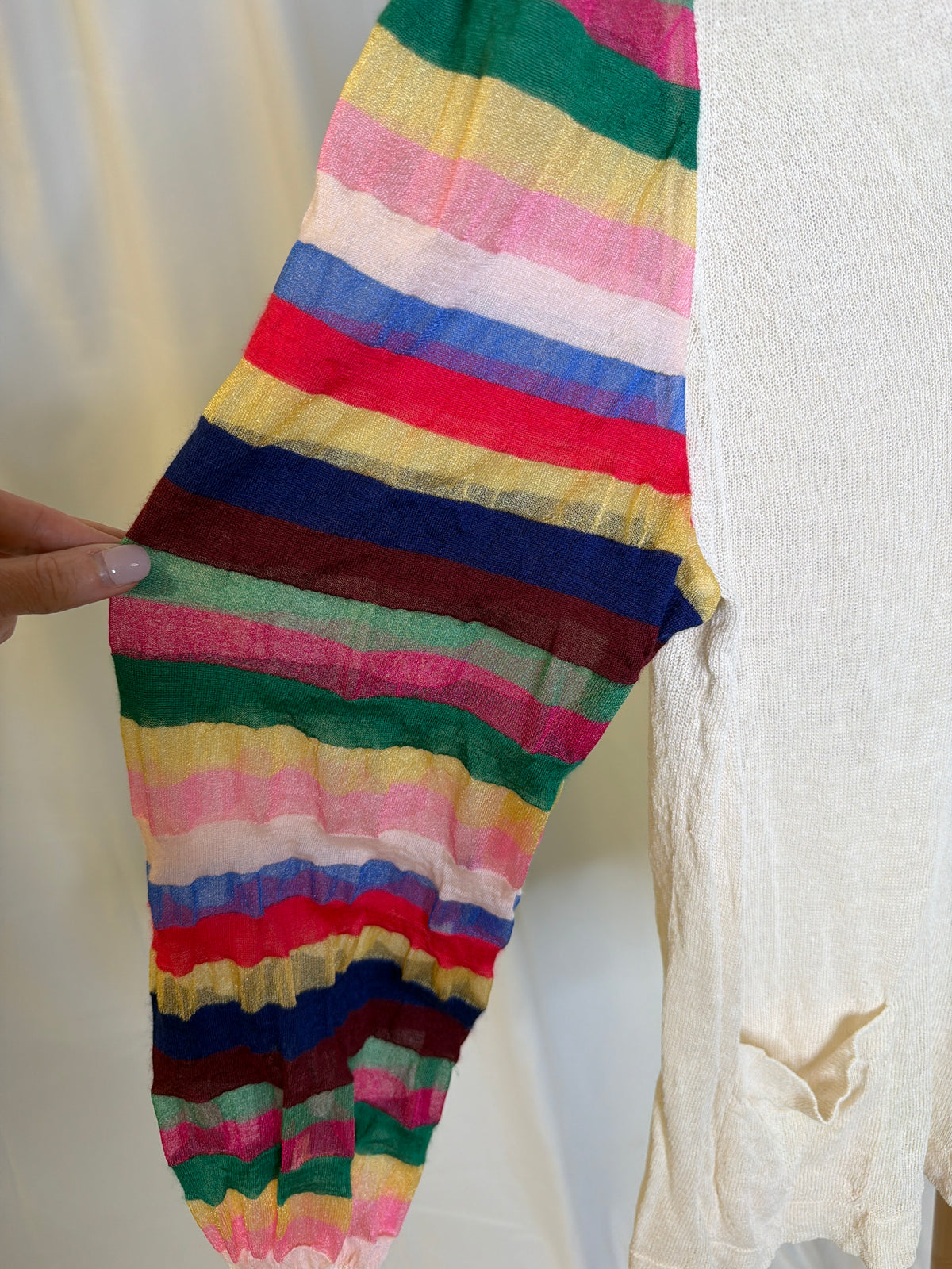 Chanel runway fr 38 silk oversized sweater