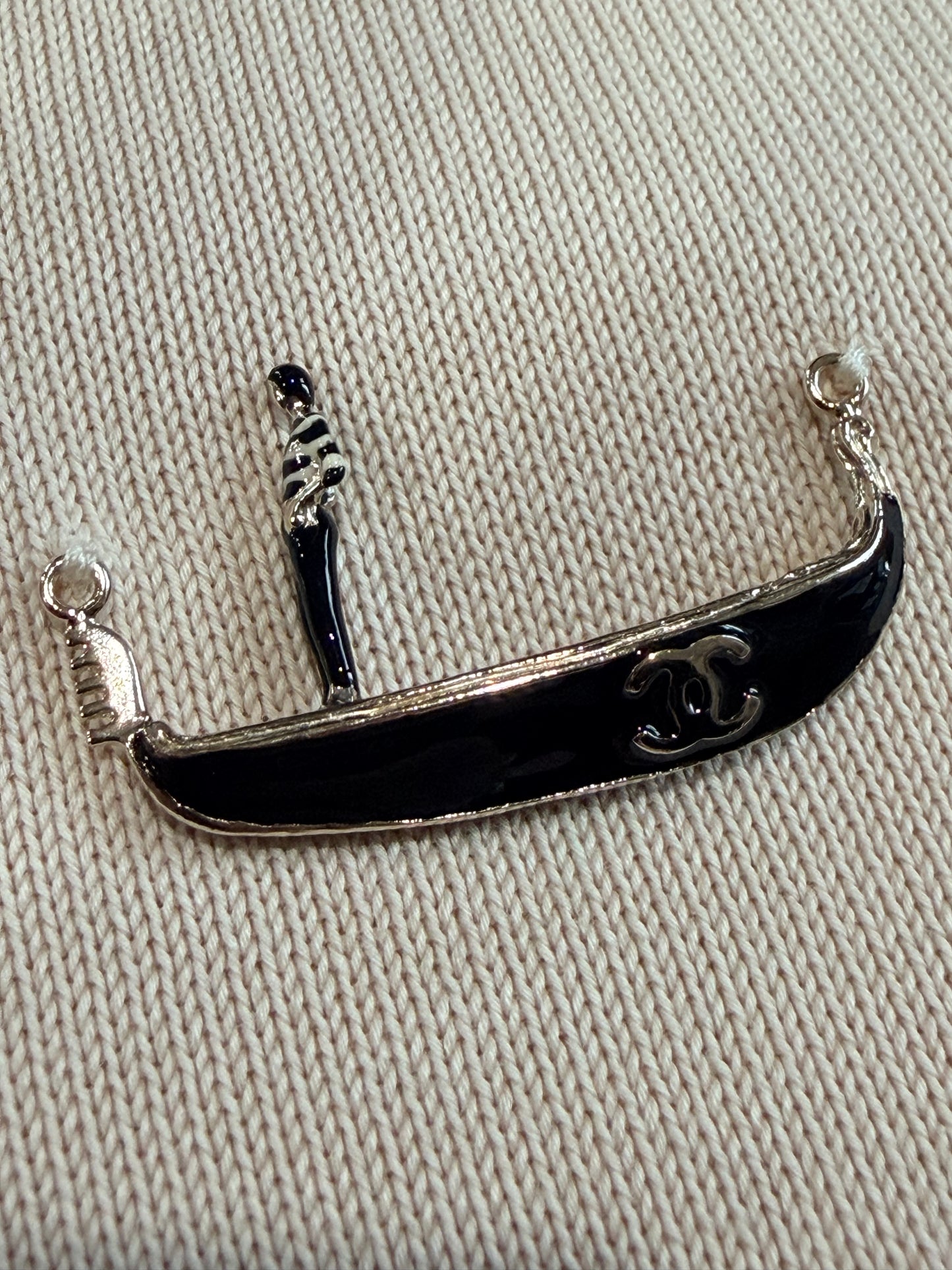 Chanel Gondola Dress with CC buttons on sleeves