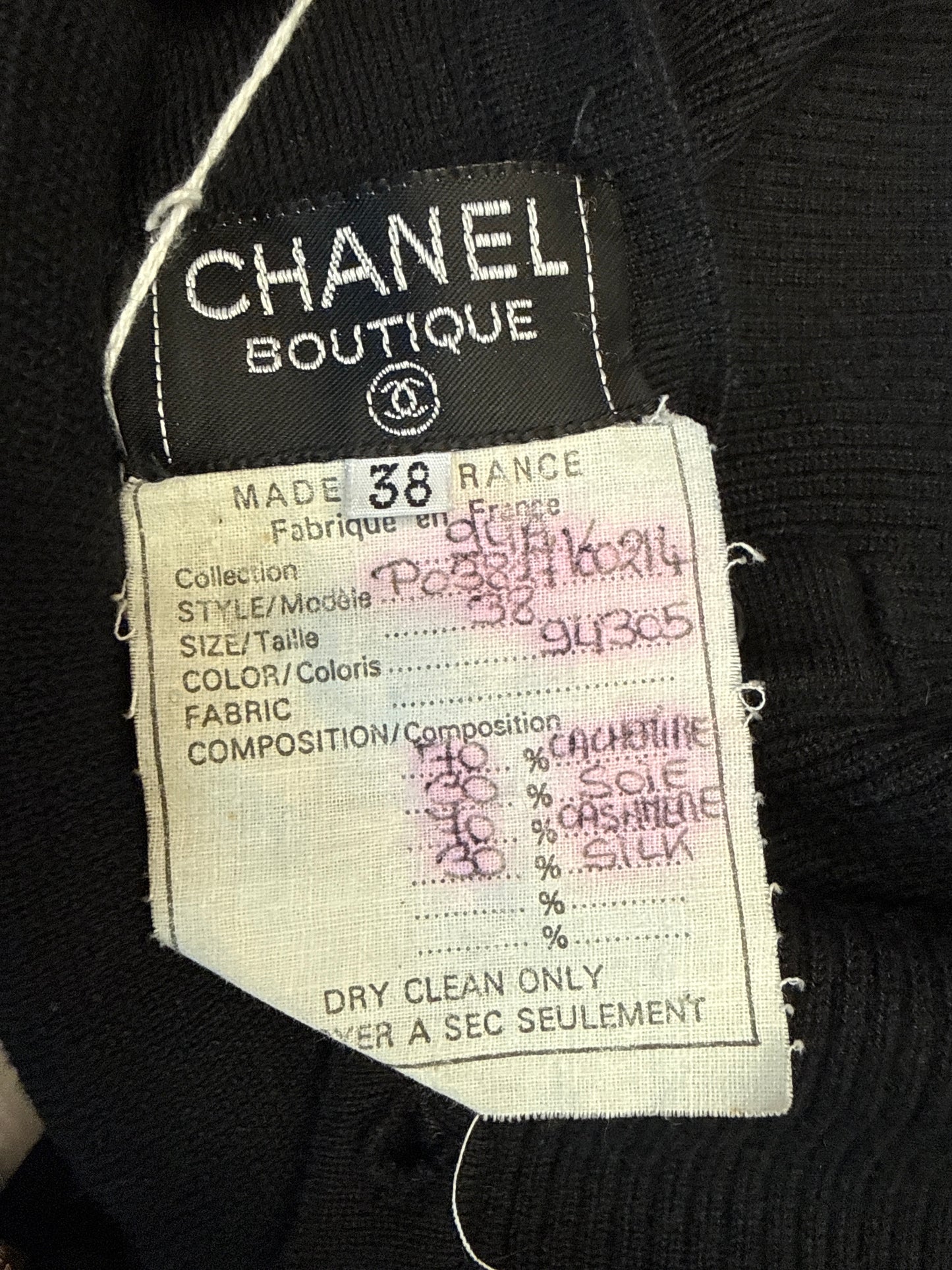 Chanel black 94A Fr 38