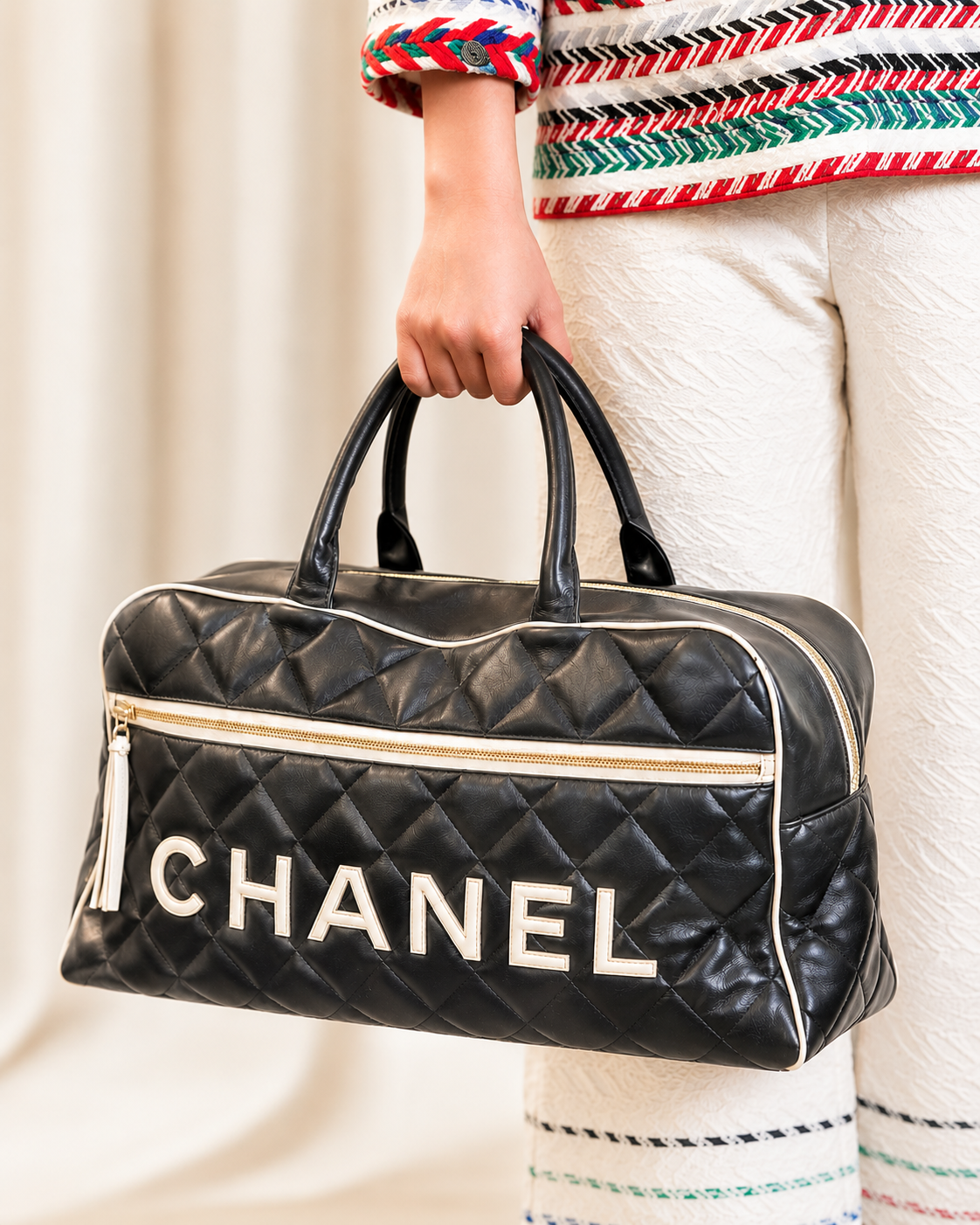 Chanel Vintage bowler “Chanel” bag