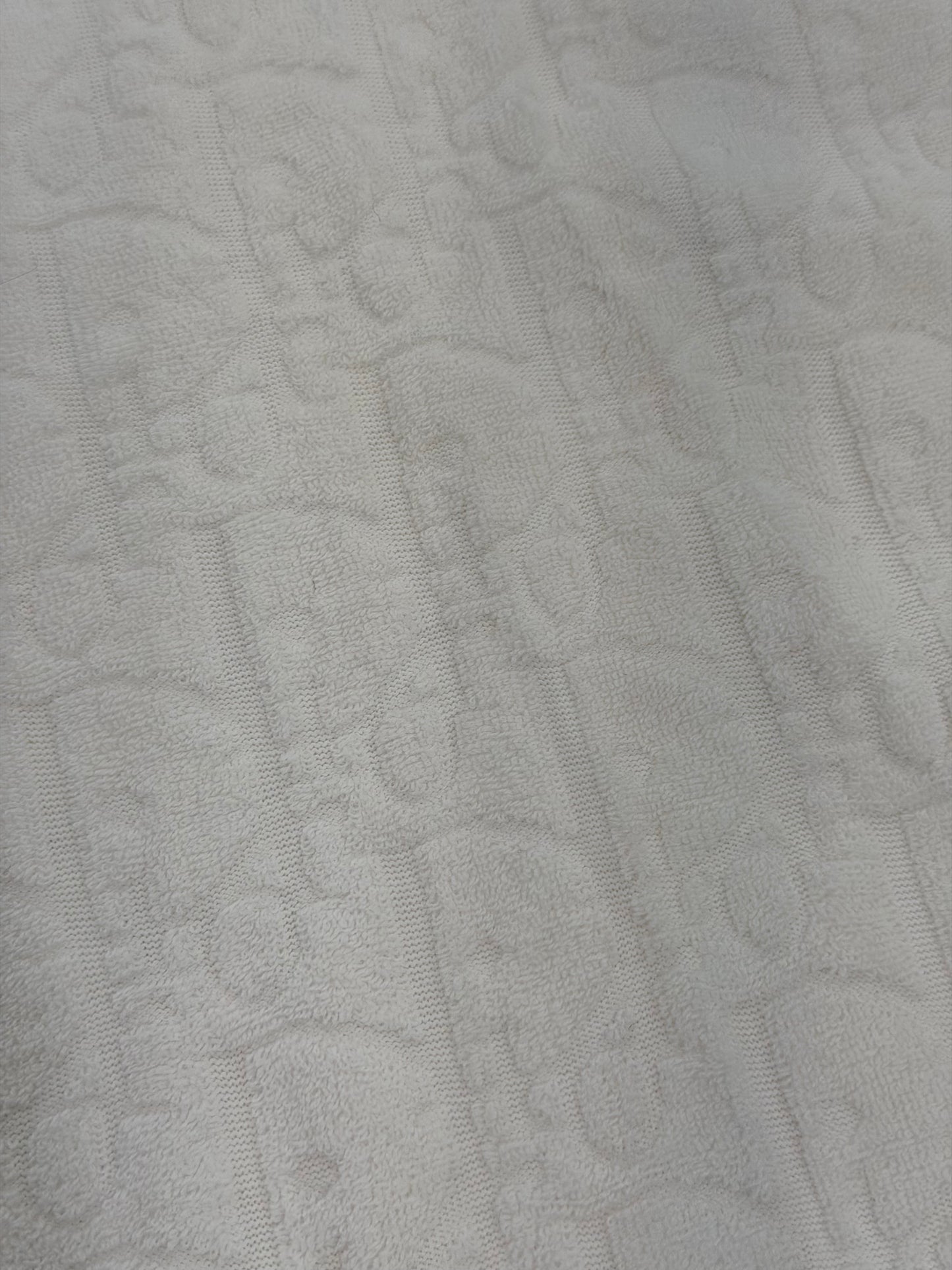 Dior (monogram) Off-White Terry Cotton Jacquard Polo