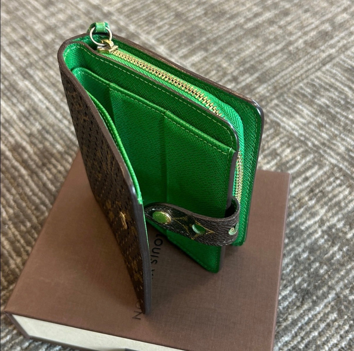 Louis Vuitton Limited Edition Perforated Monogram Wallet