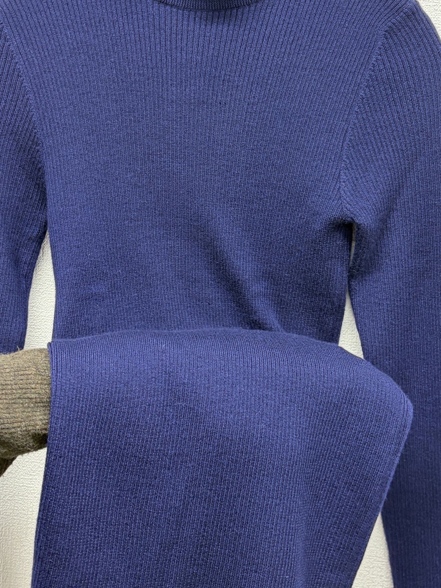 Chanel blue cashmere & Silk sweater 95A FR 40