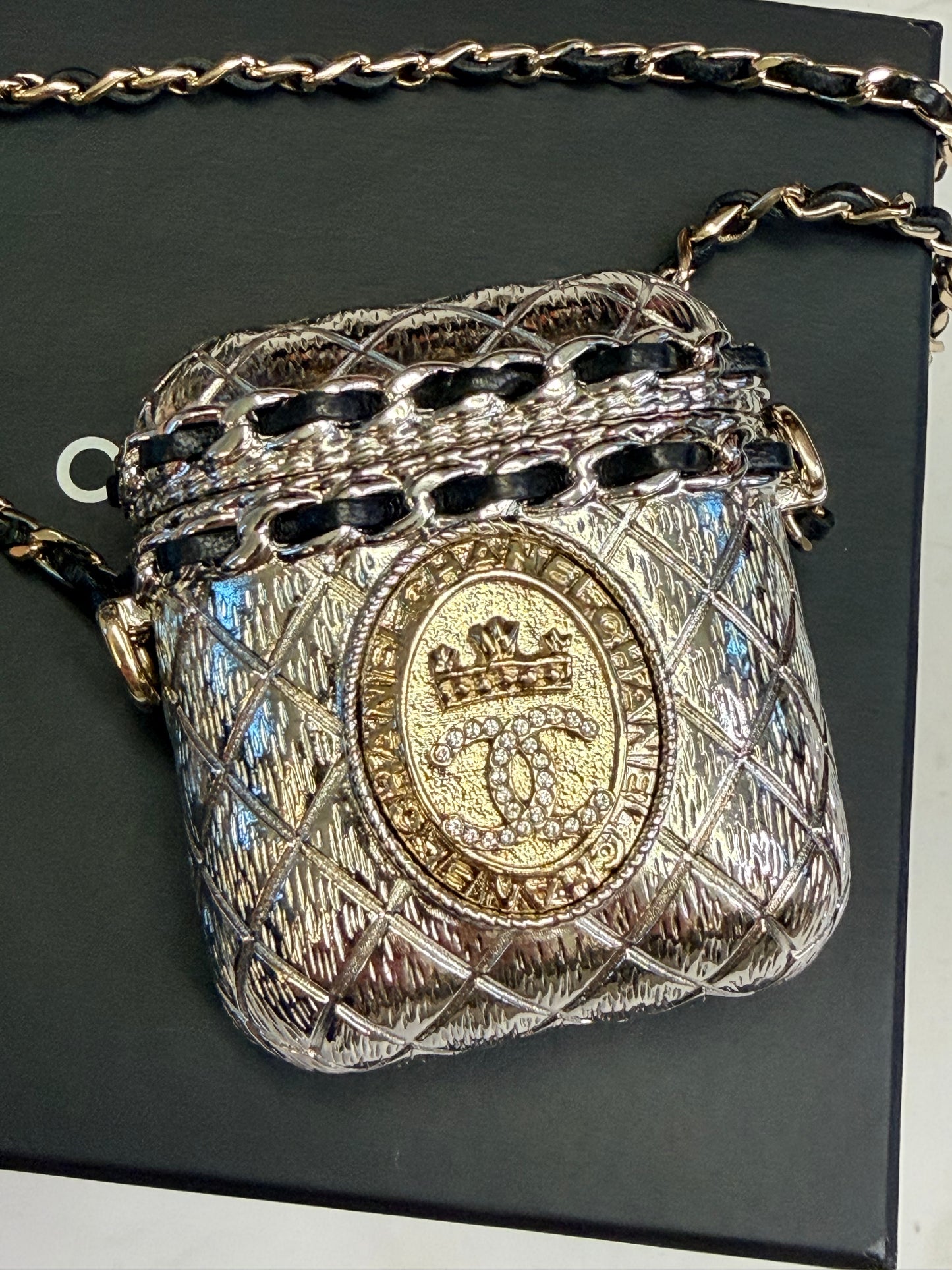 Chanel Runway Embellished AirPod Pro Case mini bag